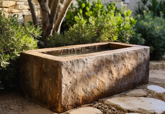 Adding Limestone troughs for your garden décor