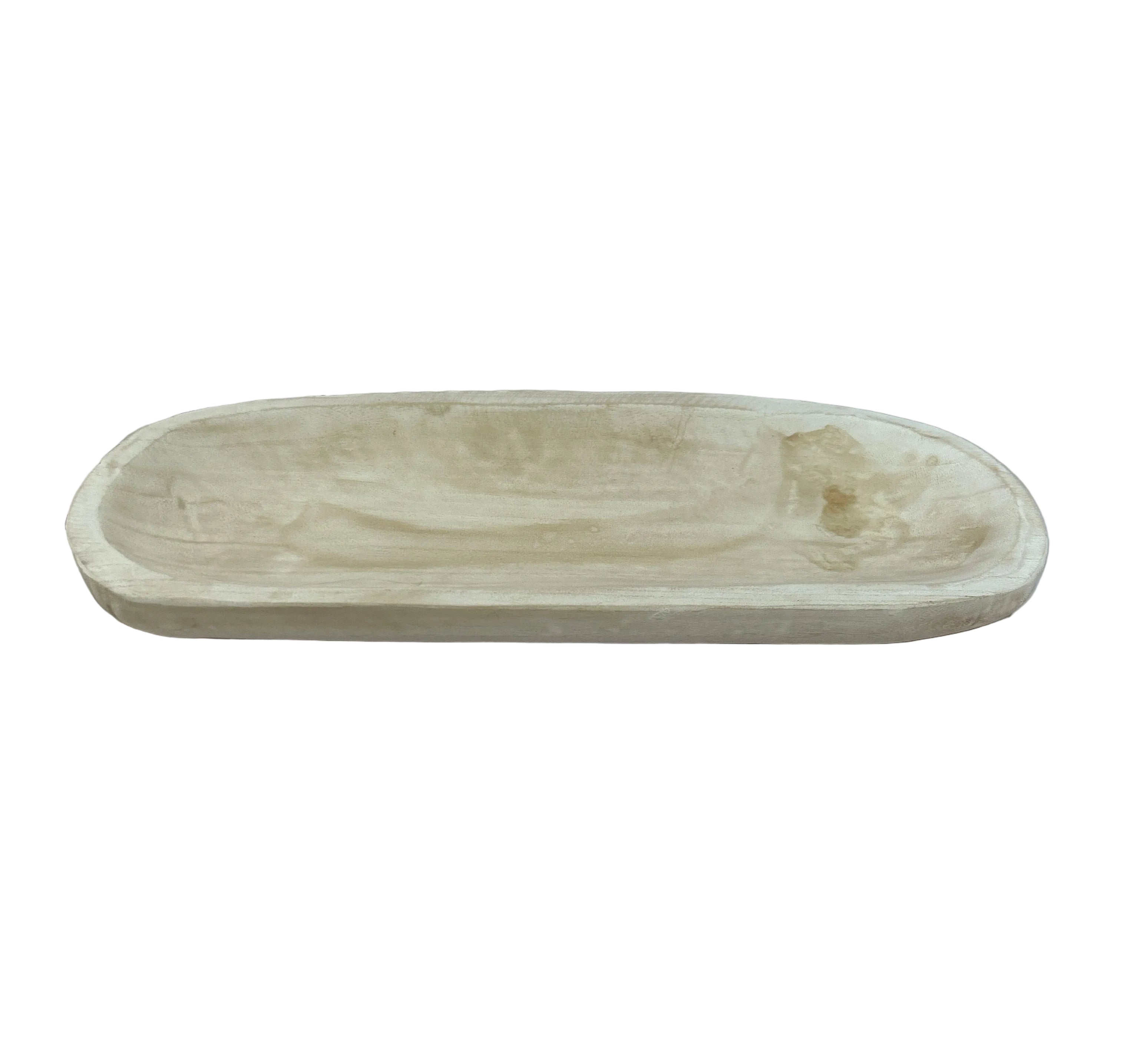 Paulownia oval wood tray
