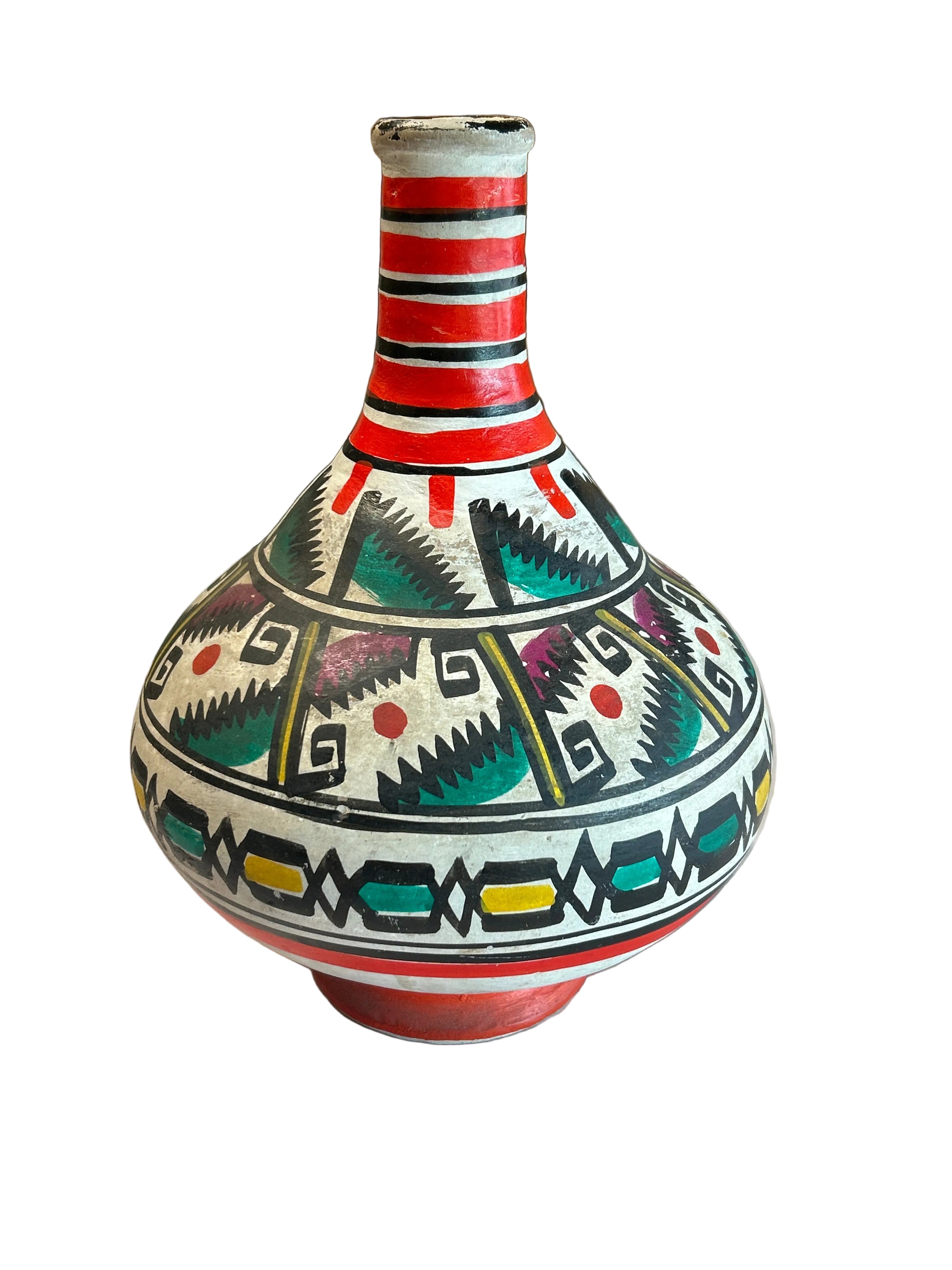 Vintage Mexican folk art jug