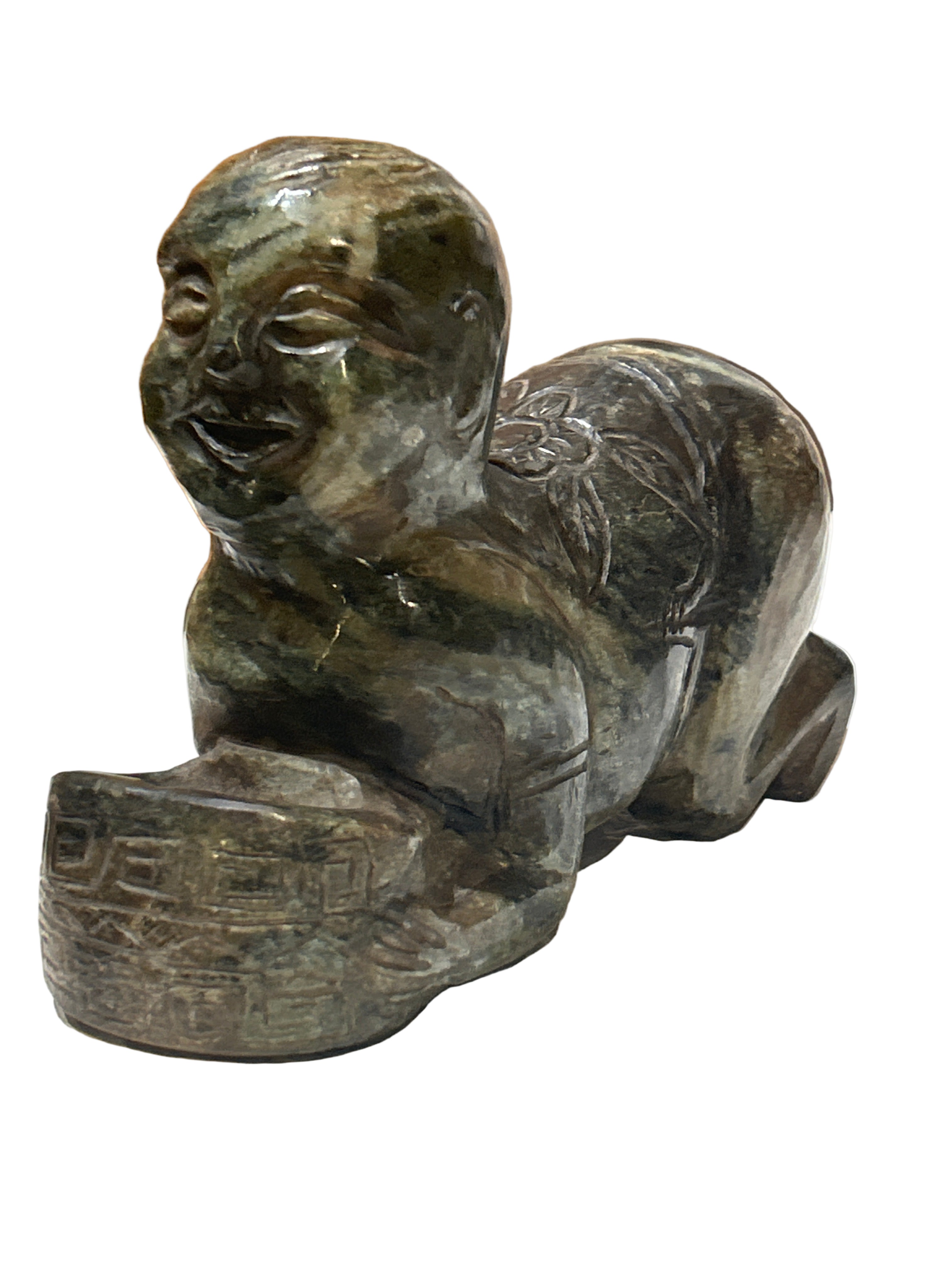 Vintage jade figural sculpture