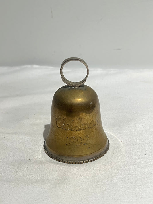 Brass “Christmas” engraved bell