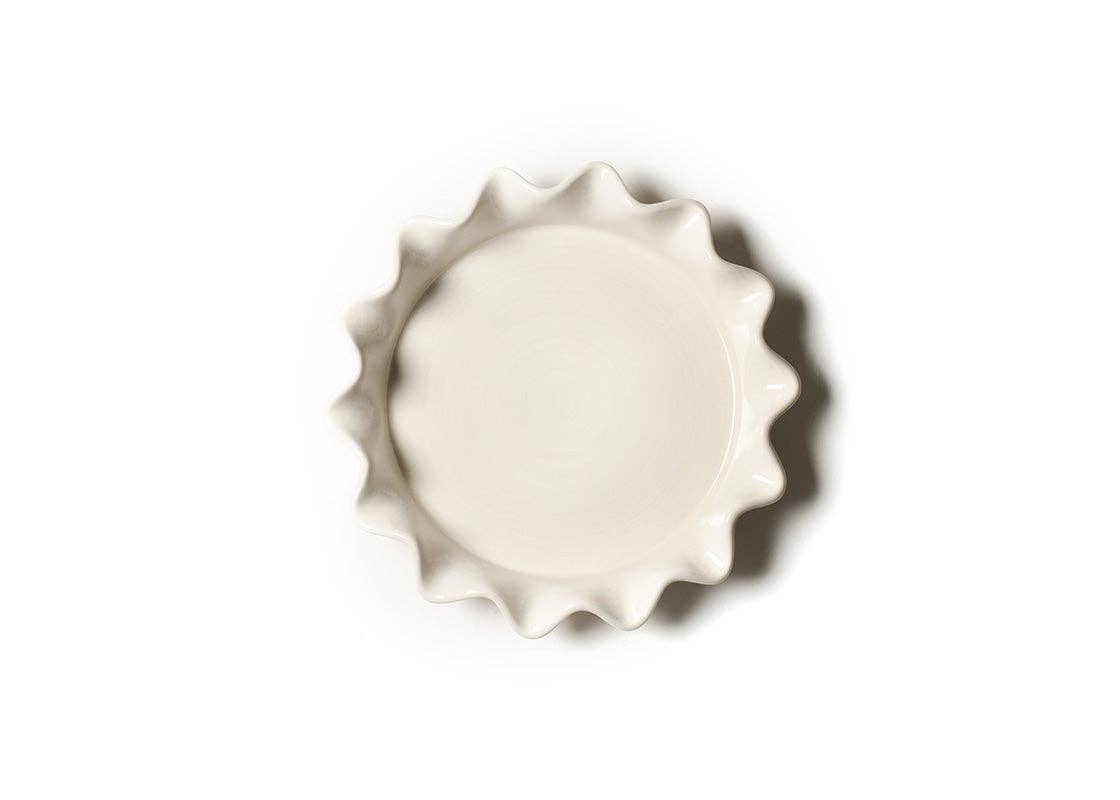 Signature White 8 Ruffle Pie Dish