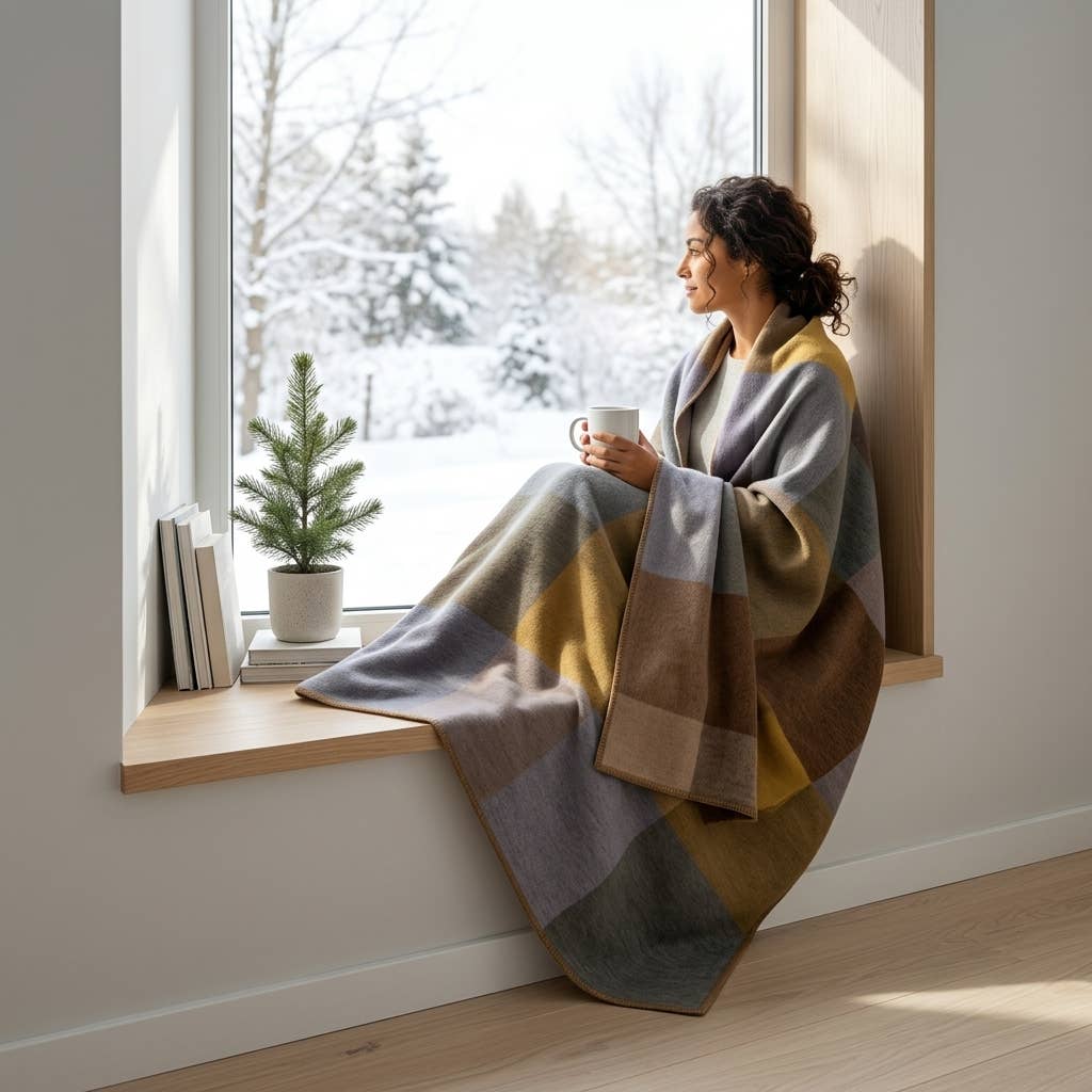 Alpaca Throw Blanket - Timberline: Throw     (45x70)