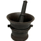 ANTIQUE MORTAR-PESTLE FOR GRINDING COFFEE.