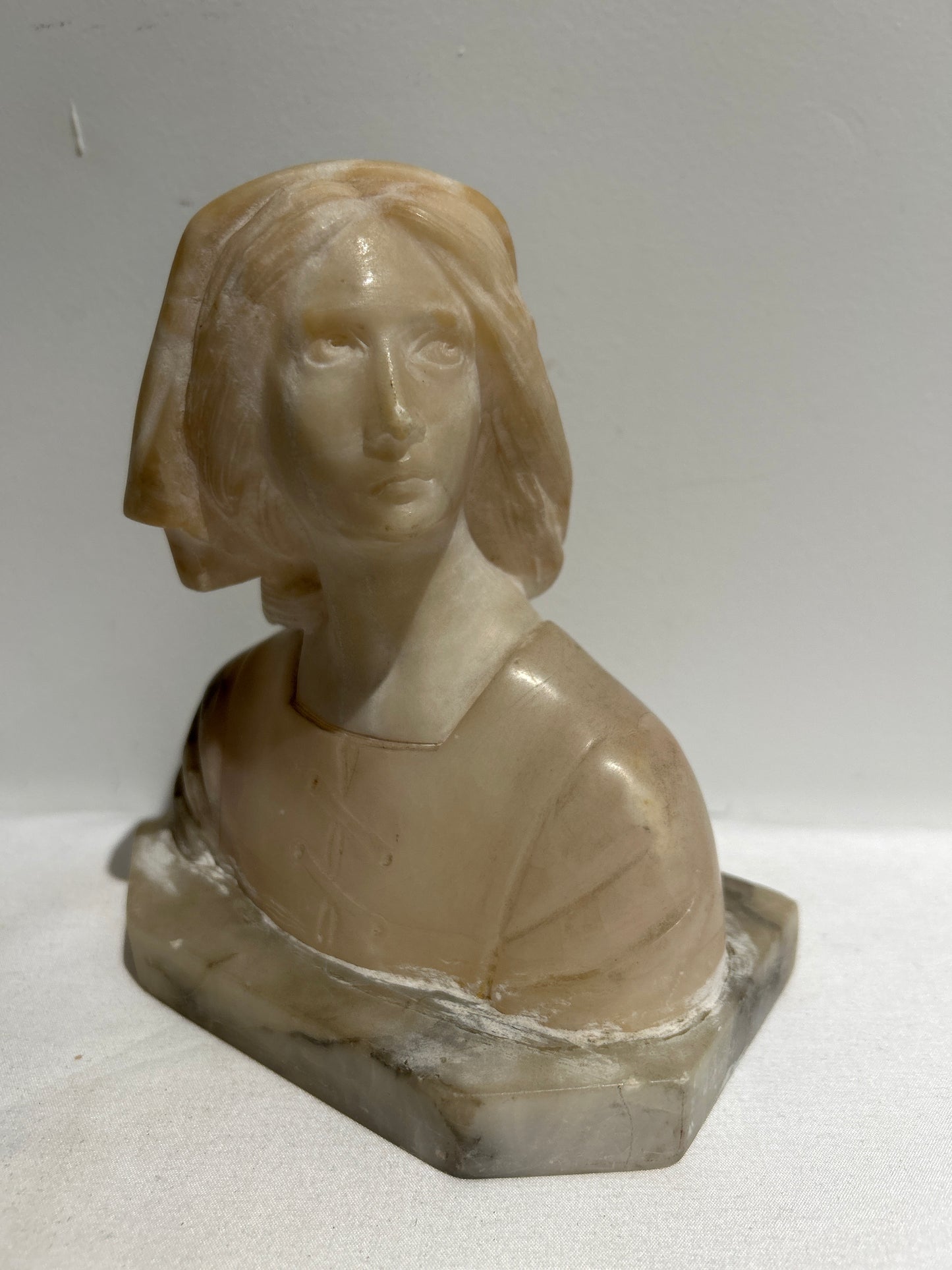 Marble Female Bust on marble base