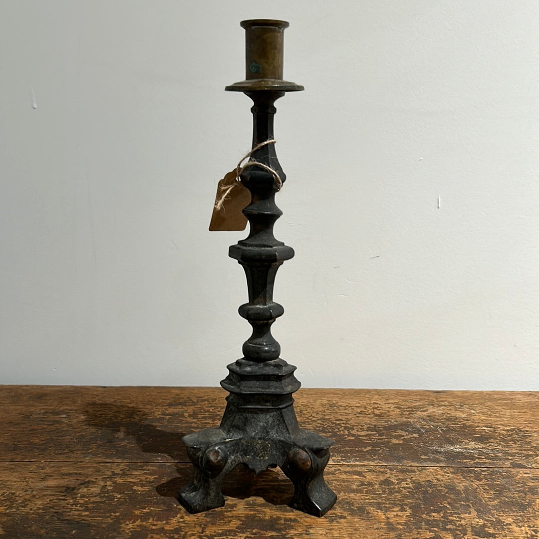 Candlestick iron and brass