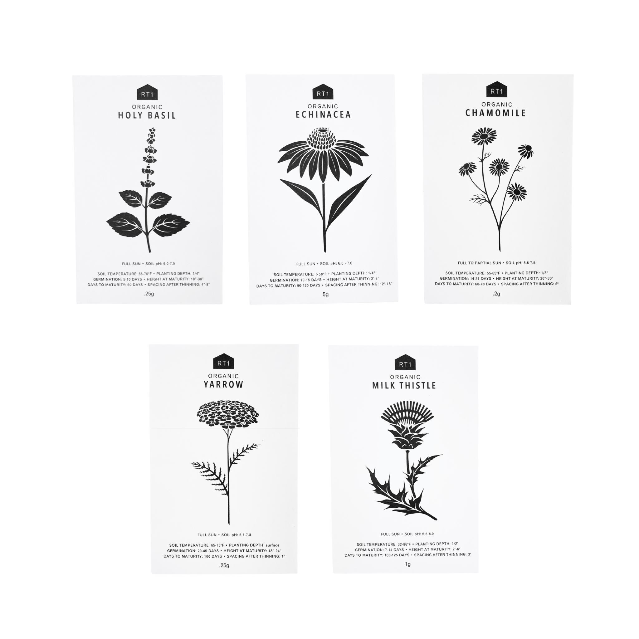 MEDICINAL HERB SEEDS - PACK OF 5