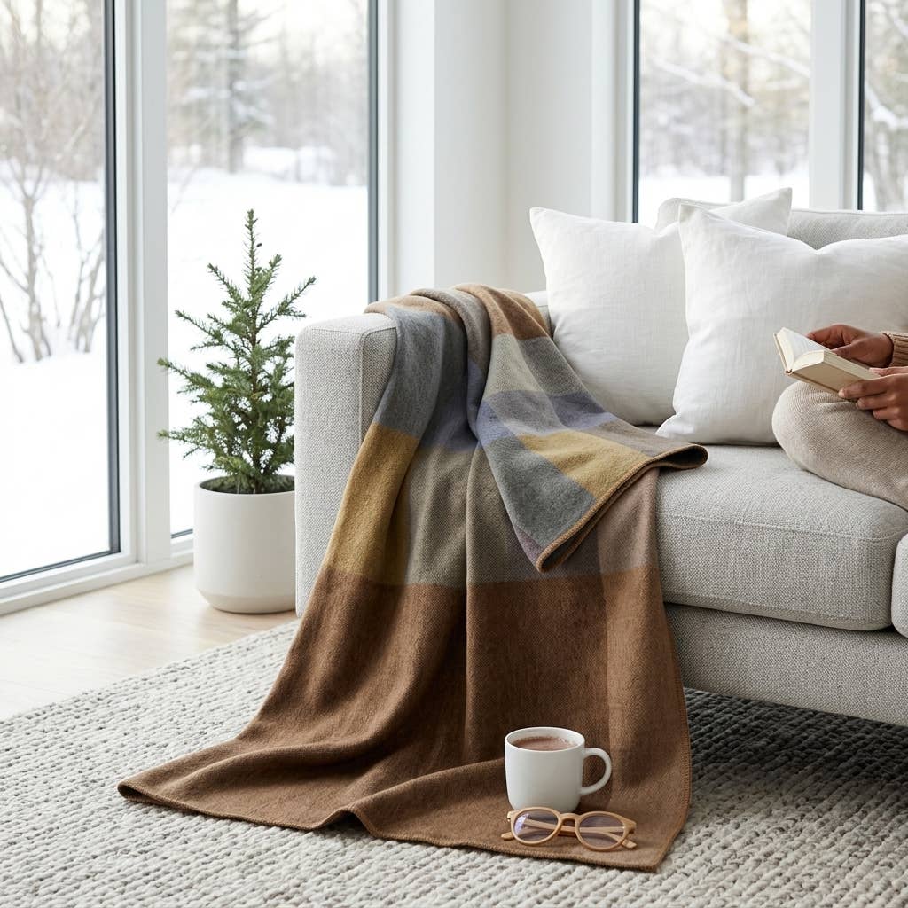 Alpaca Throw Blanket - Timberline: Throw     (45x70)