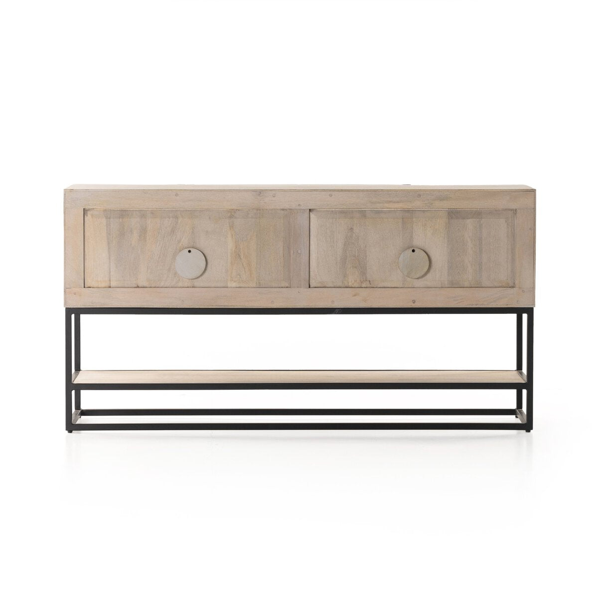 Kelby Small Media Cabinet Light Wash Mango