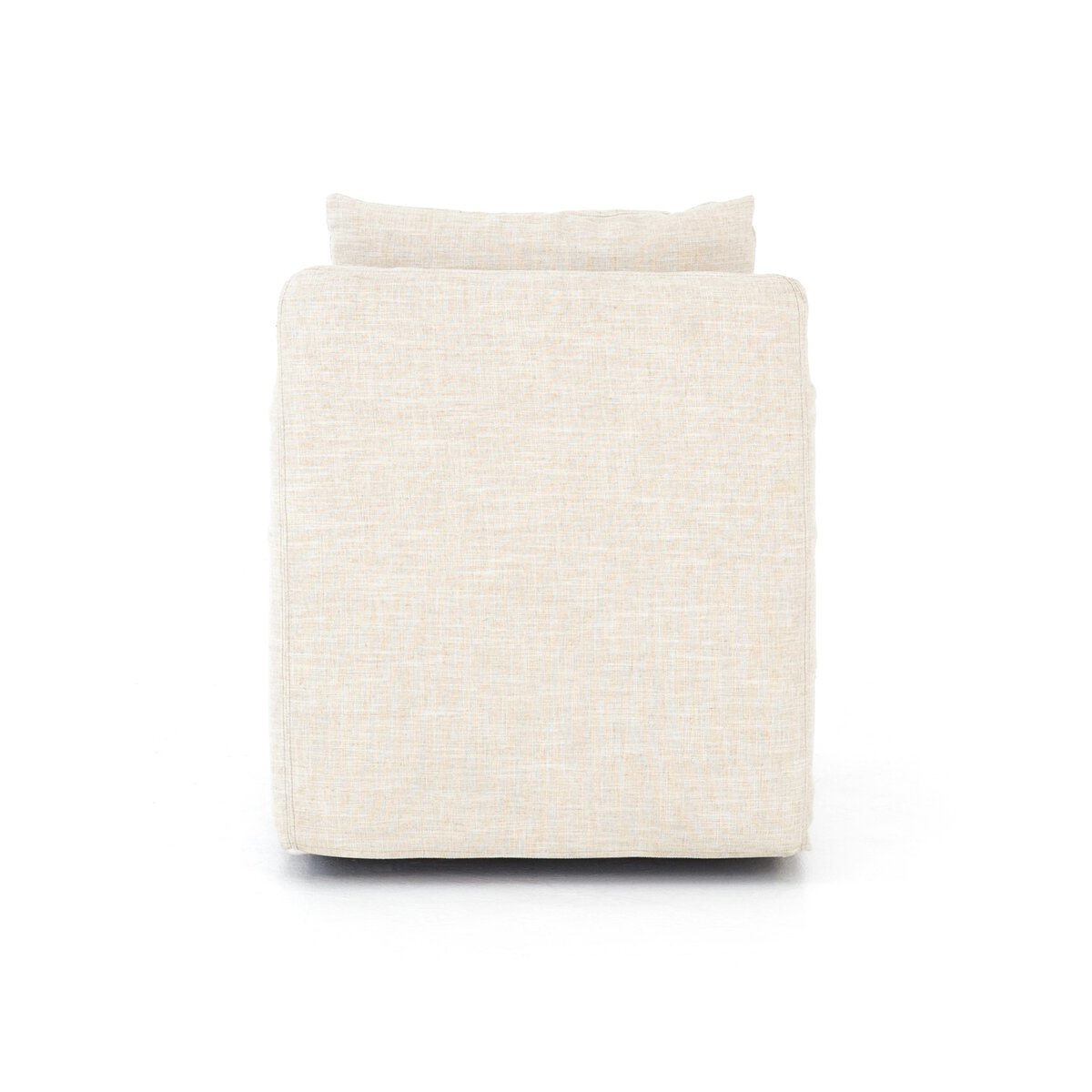 Banks Slipcover Swivel Chair Cambric Ivory