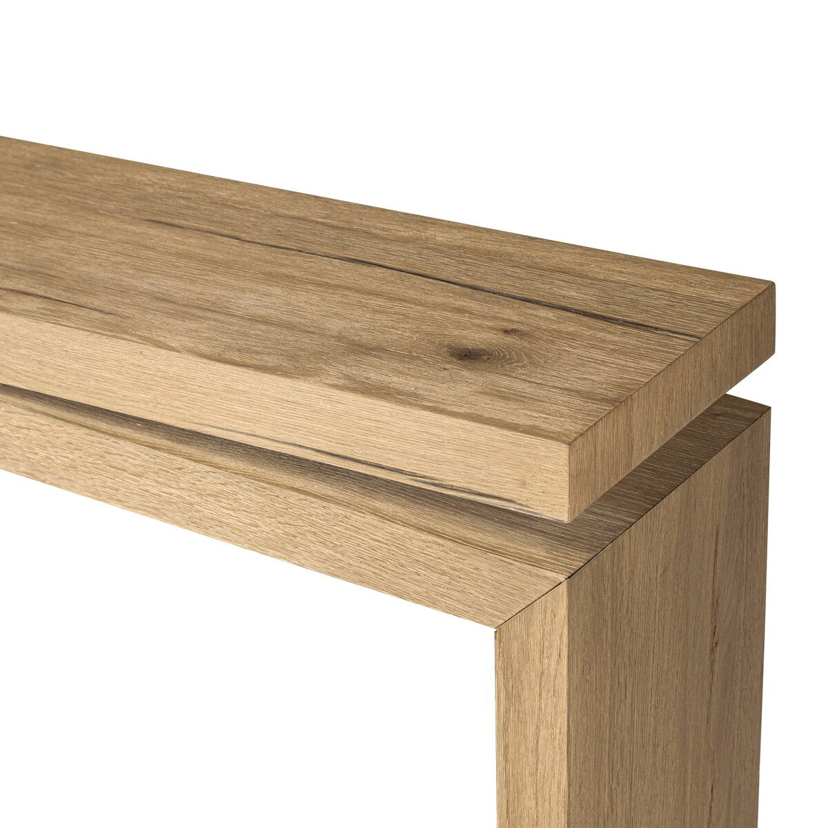 Matthes Console Table - 79" - Worn Oak Veneer
