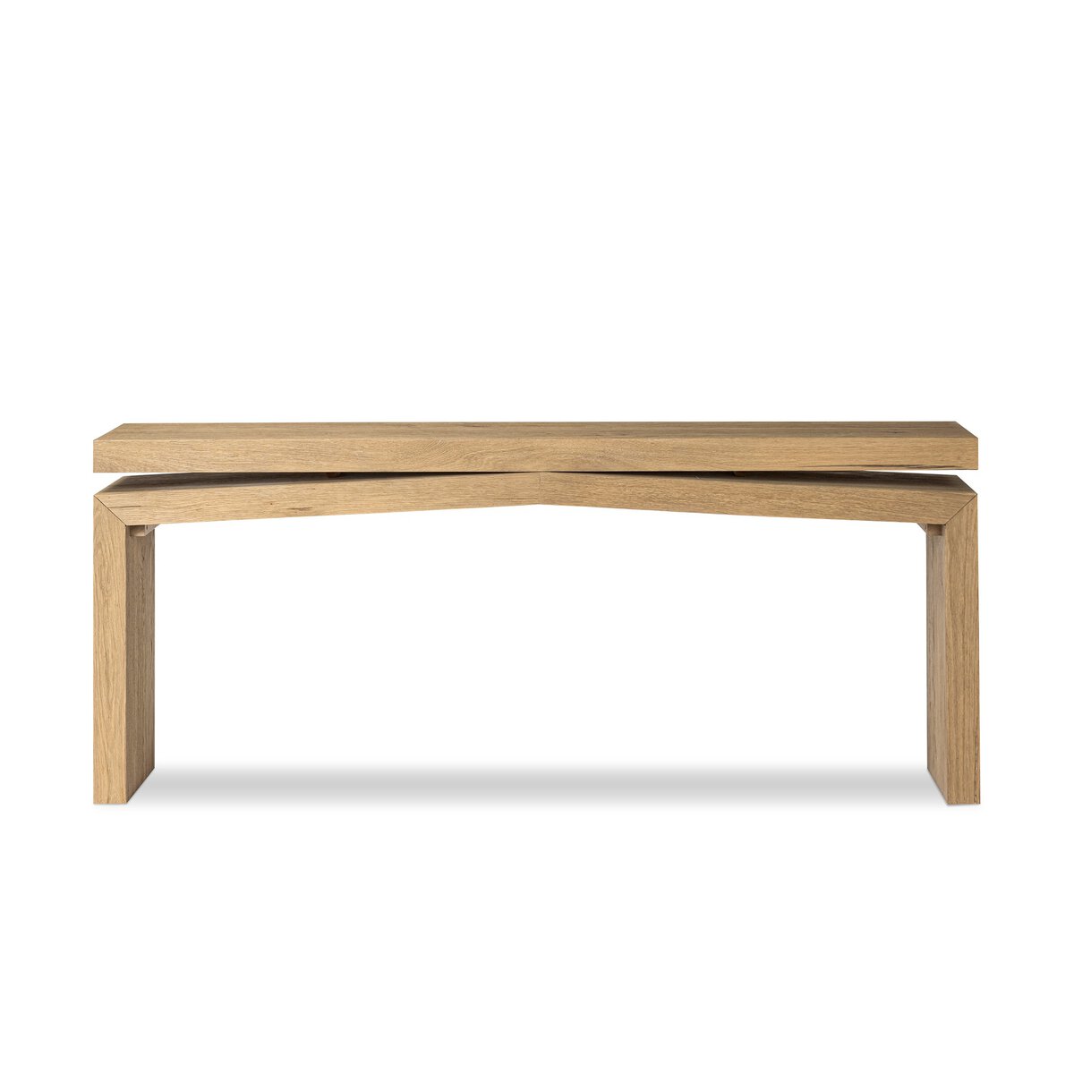 Matthes Console Table - 79" - Worn Oak Veneer