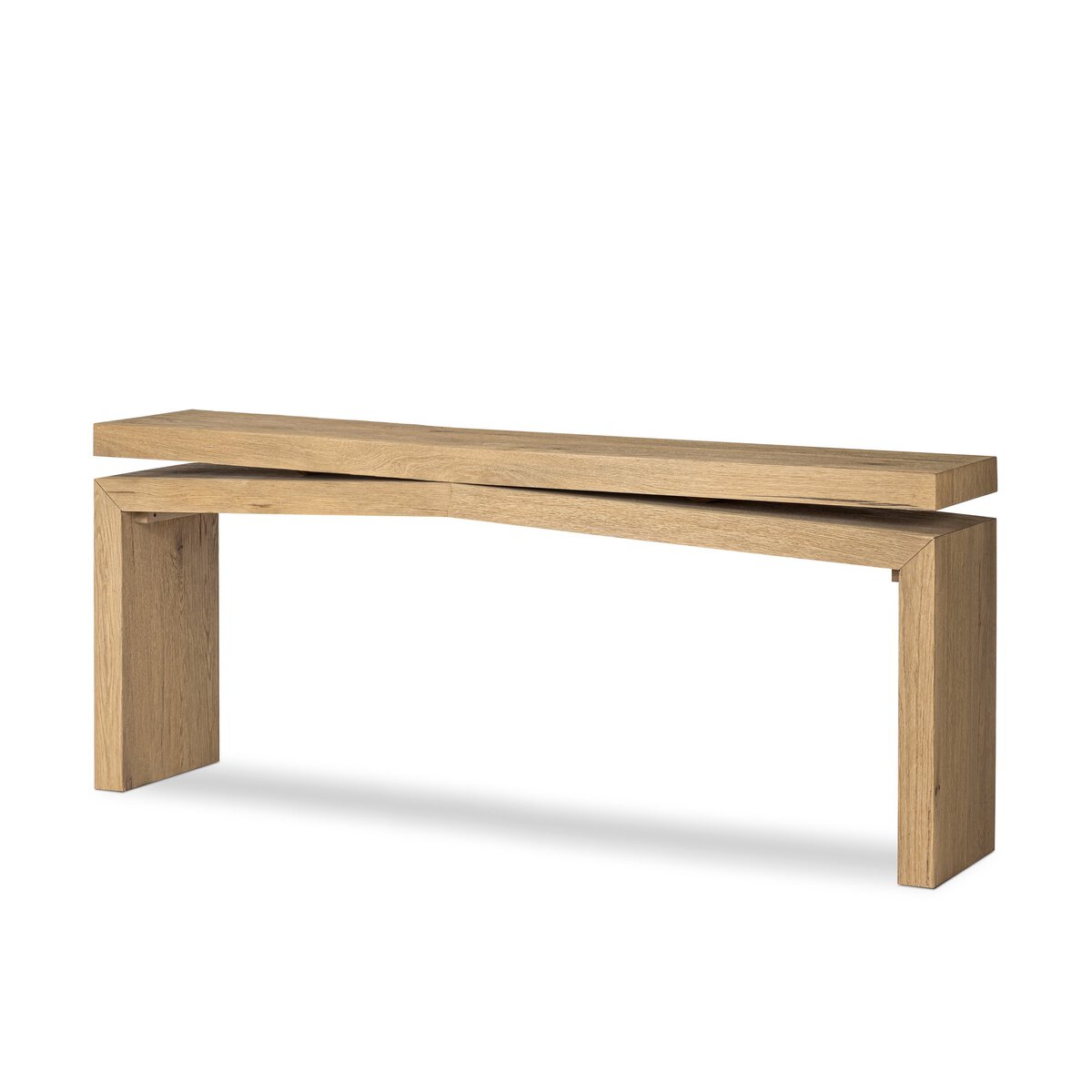 Matthes Console Table - 79" - Worn Oak Veneer