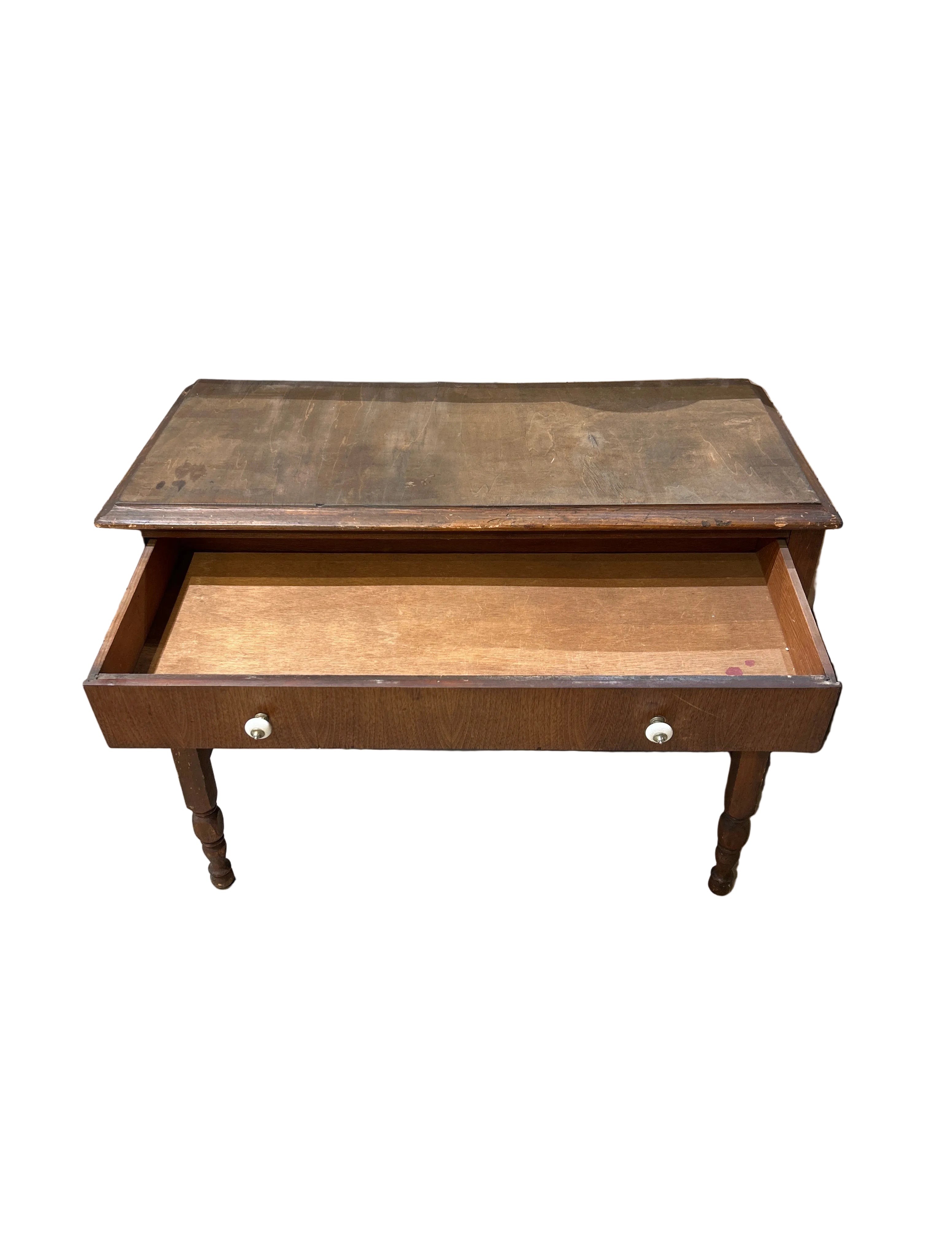 Vintage carved side table