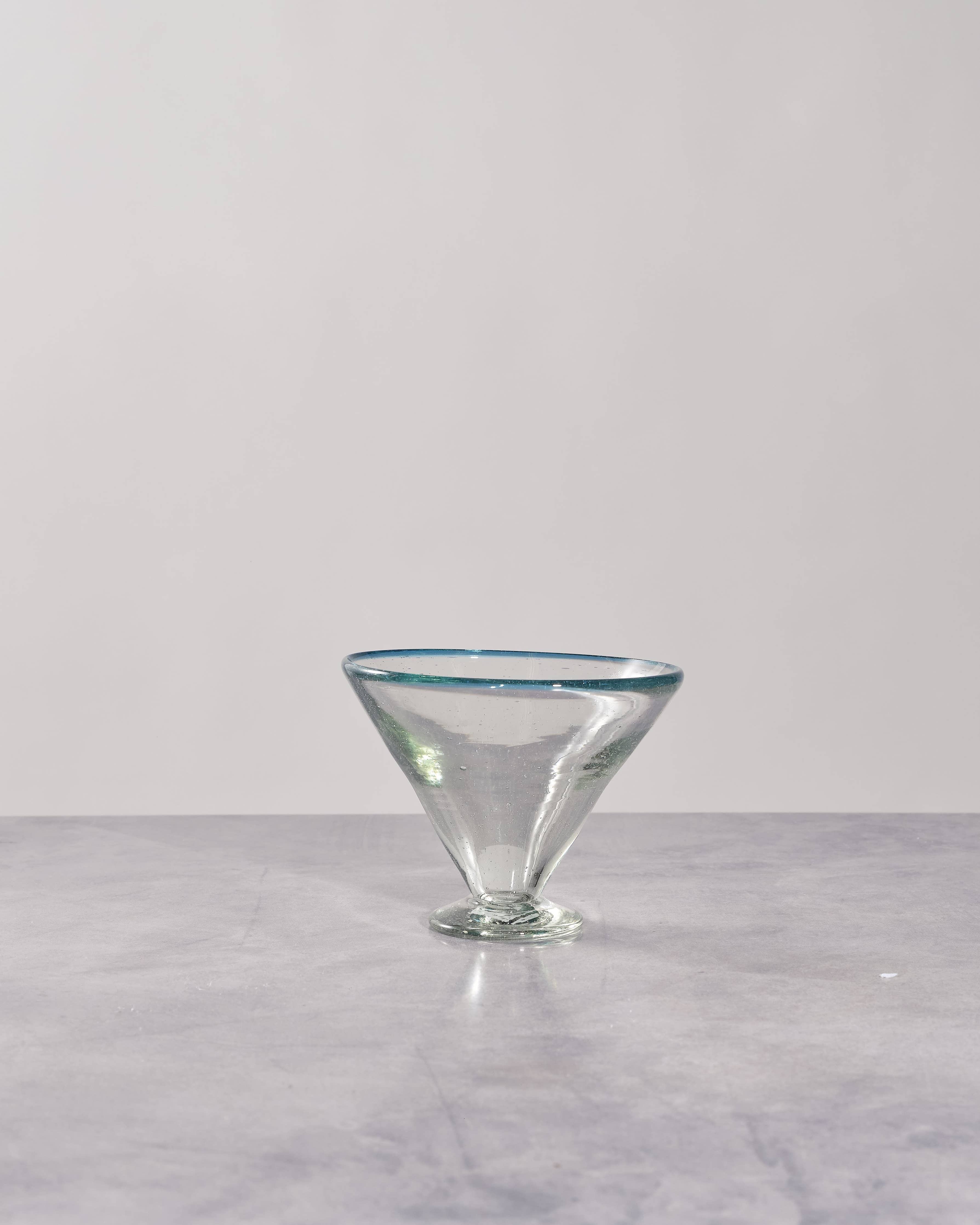 Aqua Rim Margarita Glass | Glassware Cocktail