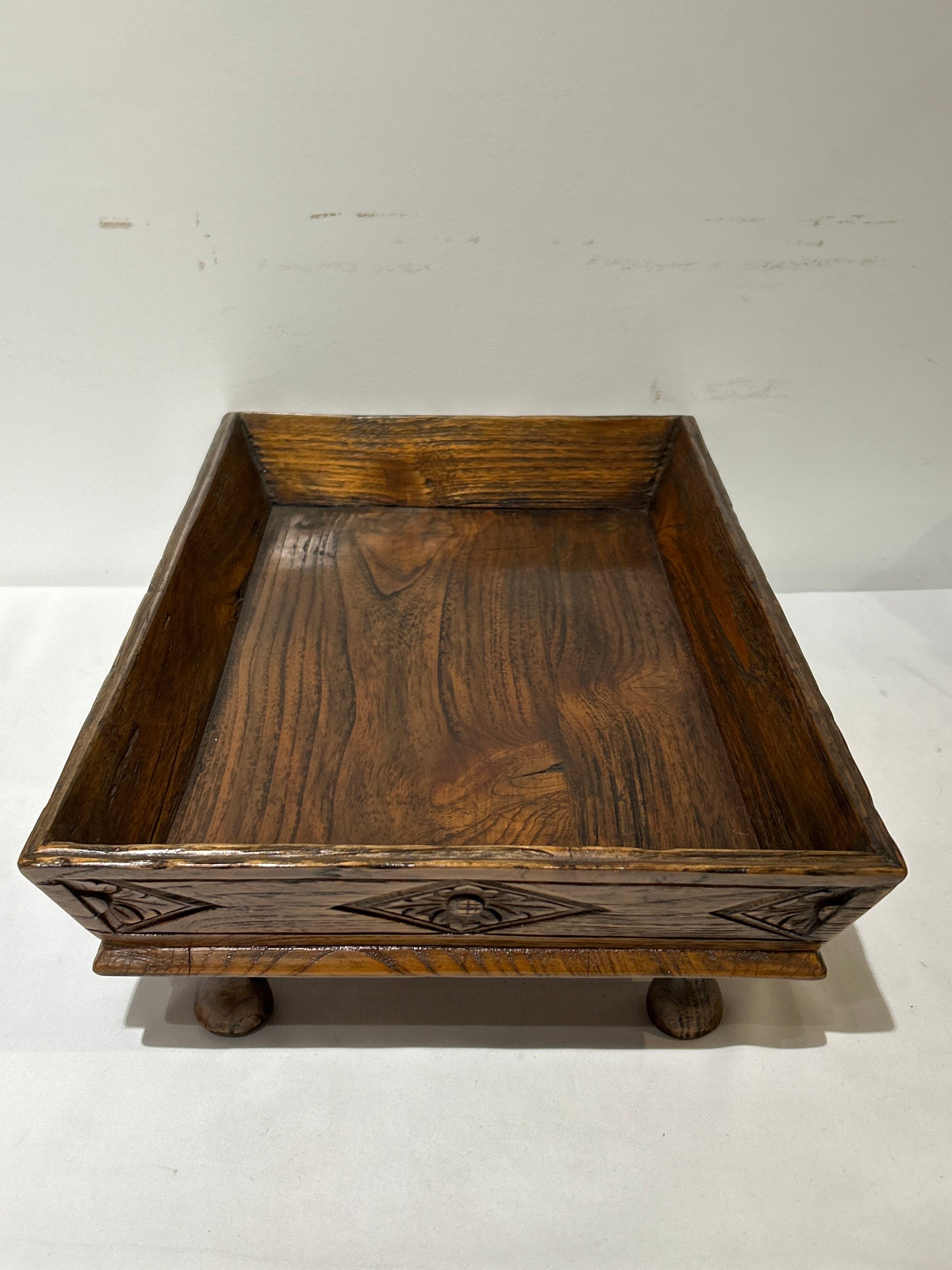 LETTER TRAY OF TEAK HARDWOOD.