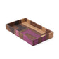 Plum Patchwork Kuba Cloth - Vanity Tray