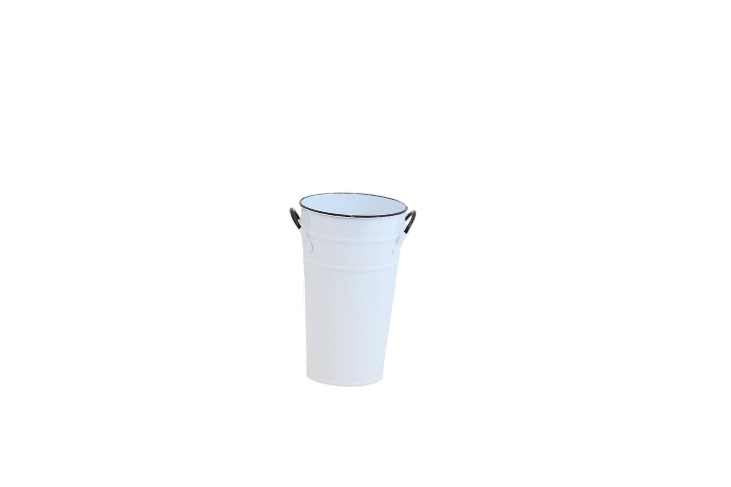 Round French Bucket: White