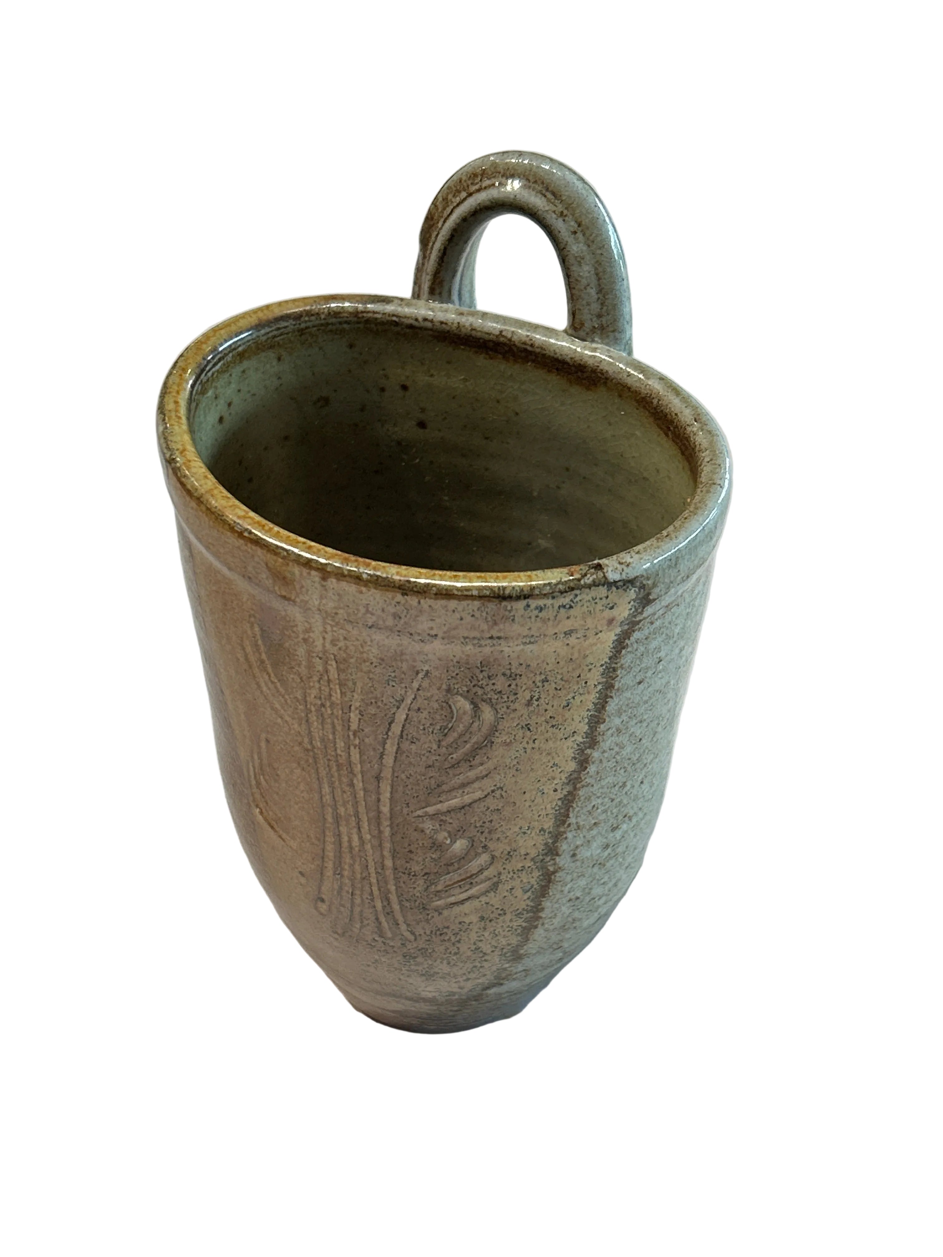 Vintage handled/hanging pottery vase