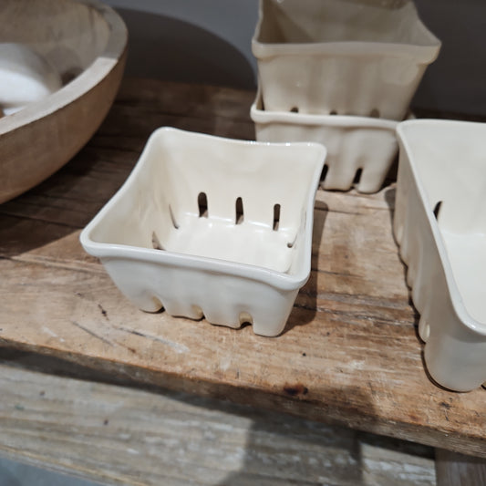 Small Ceramic Berry Baskets