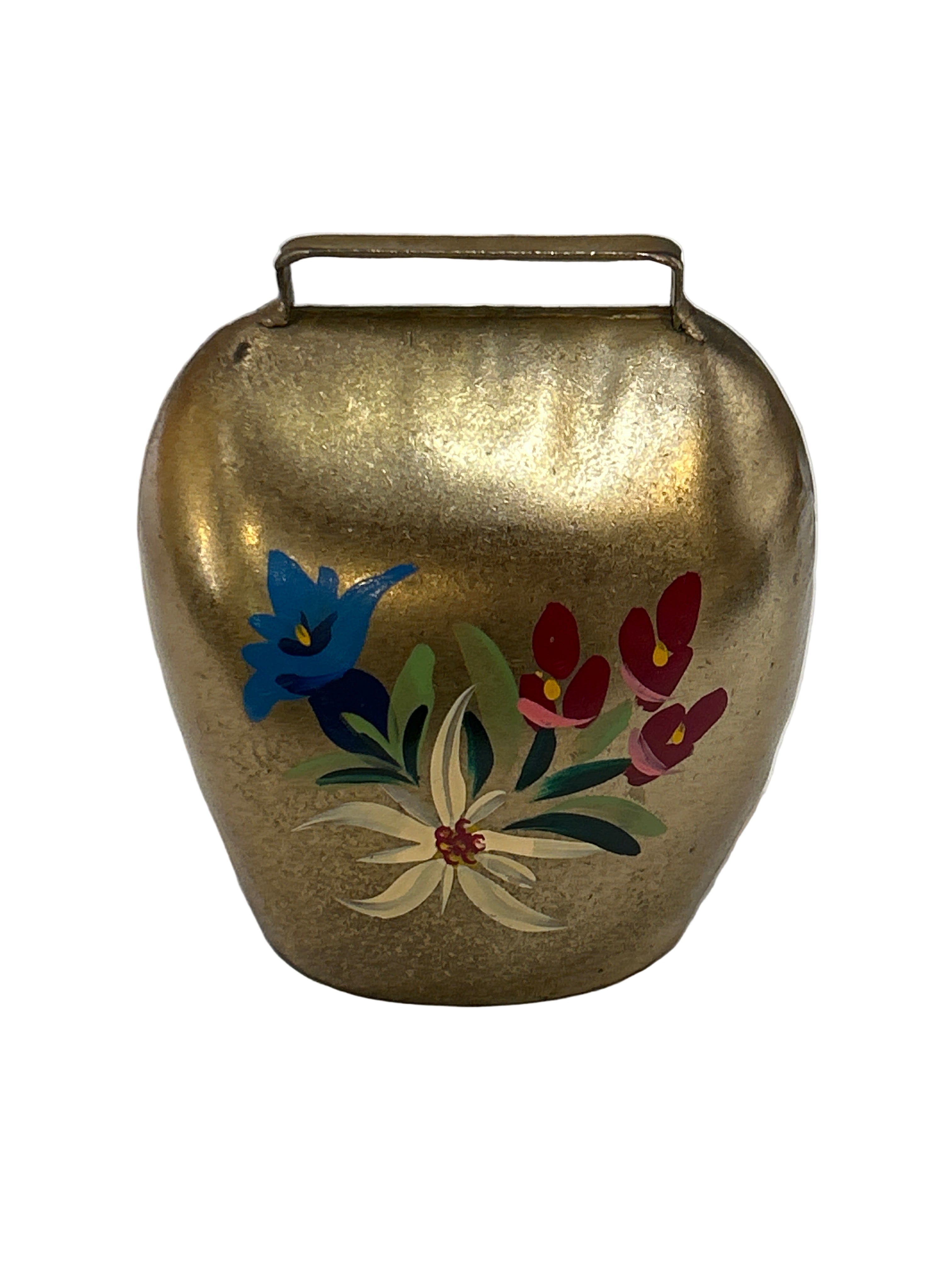 Vintage hand painted cow bell