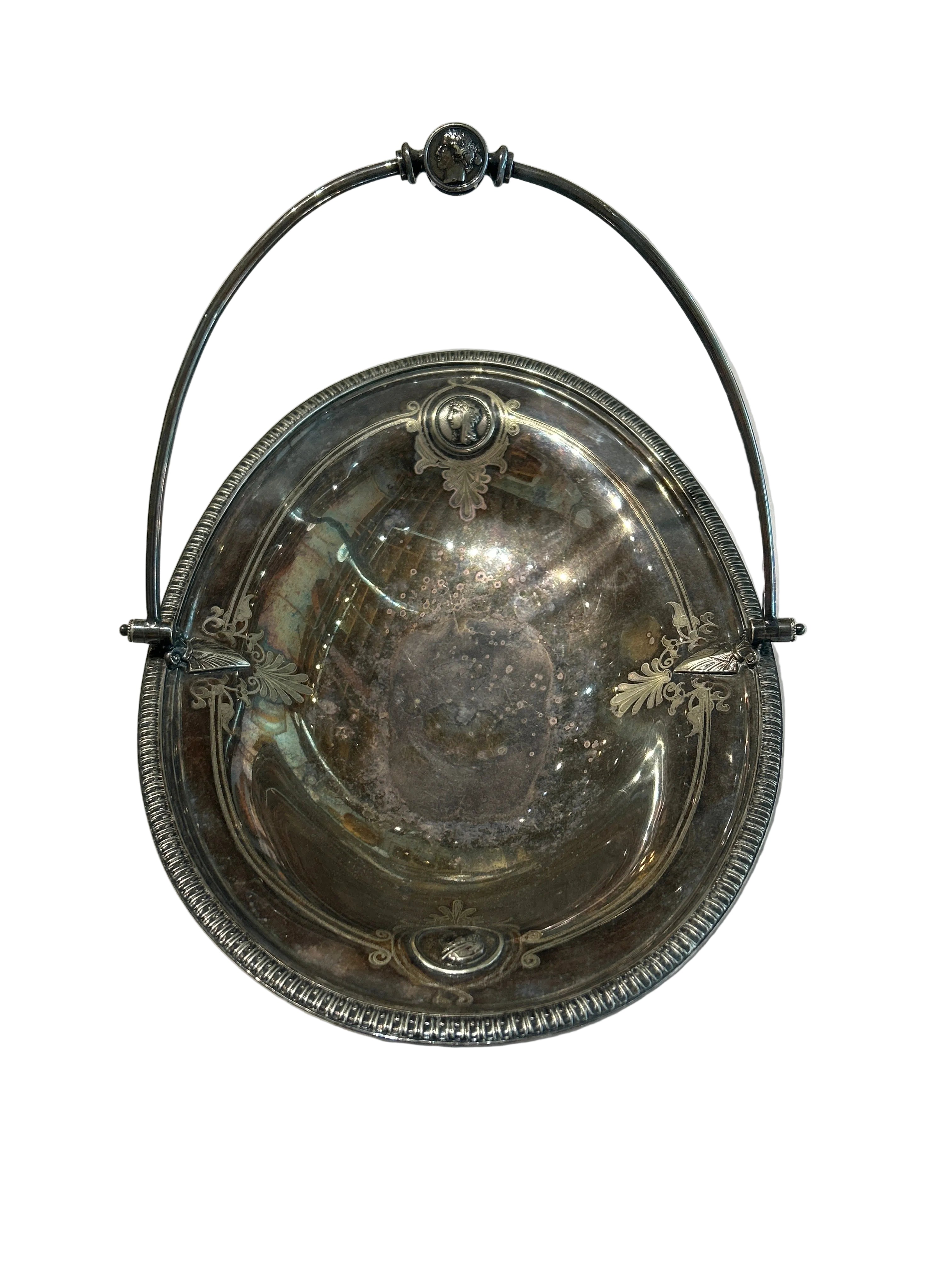 Vintage silver plated bread basket