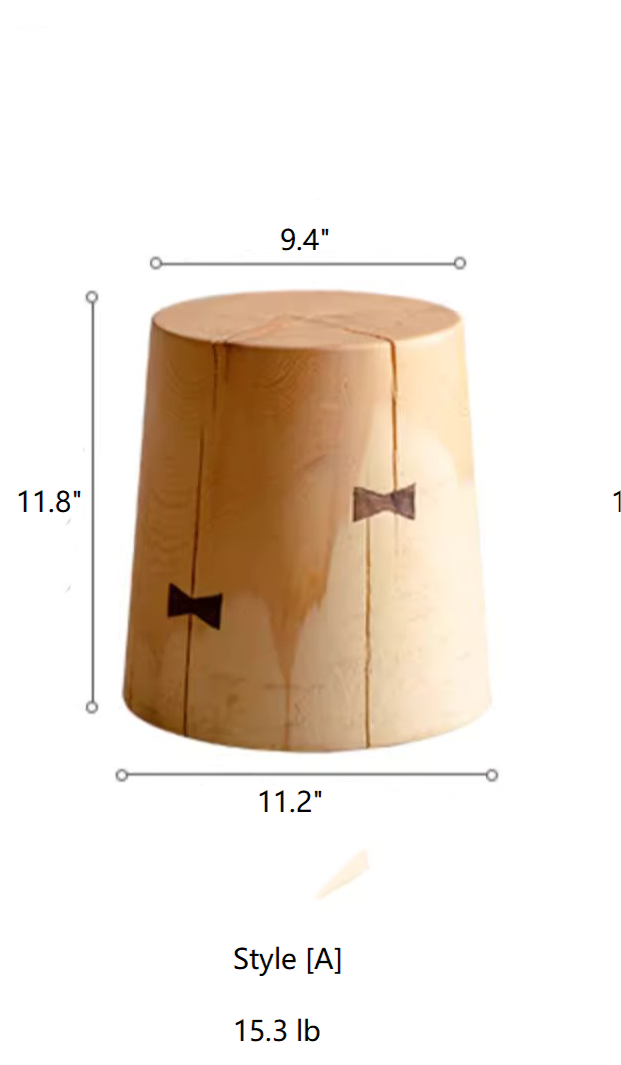 Solid Wood Natural End Table