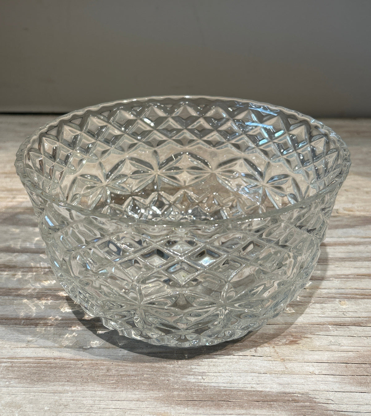 Vintage crystal candy serving bowl