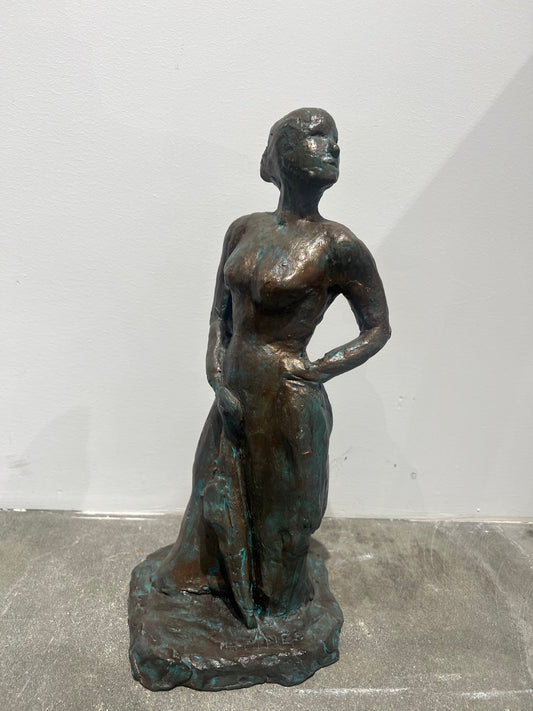 Female Statue - signed