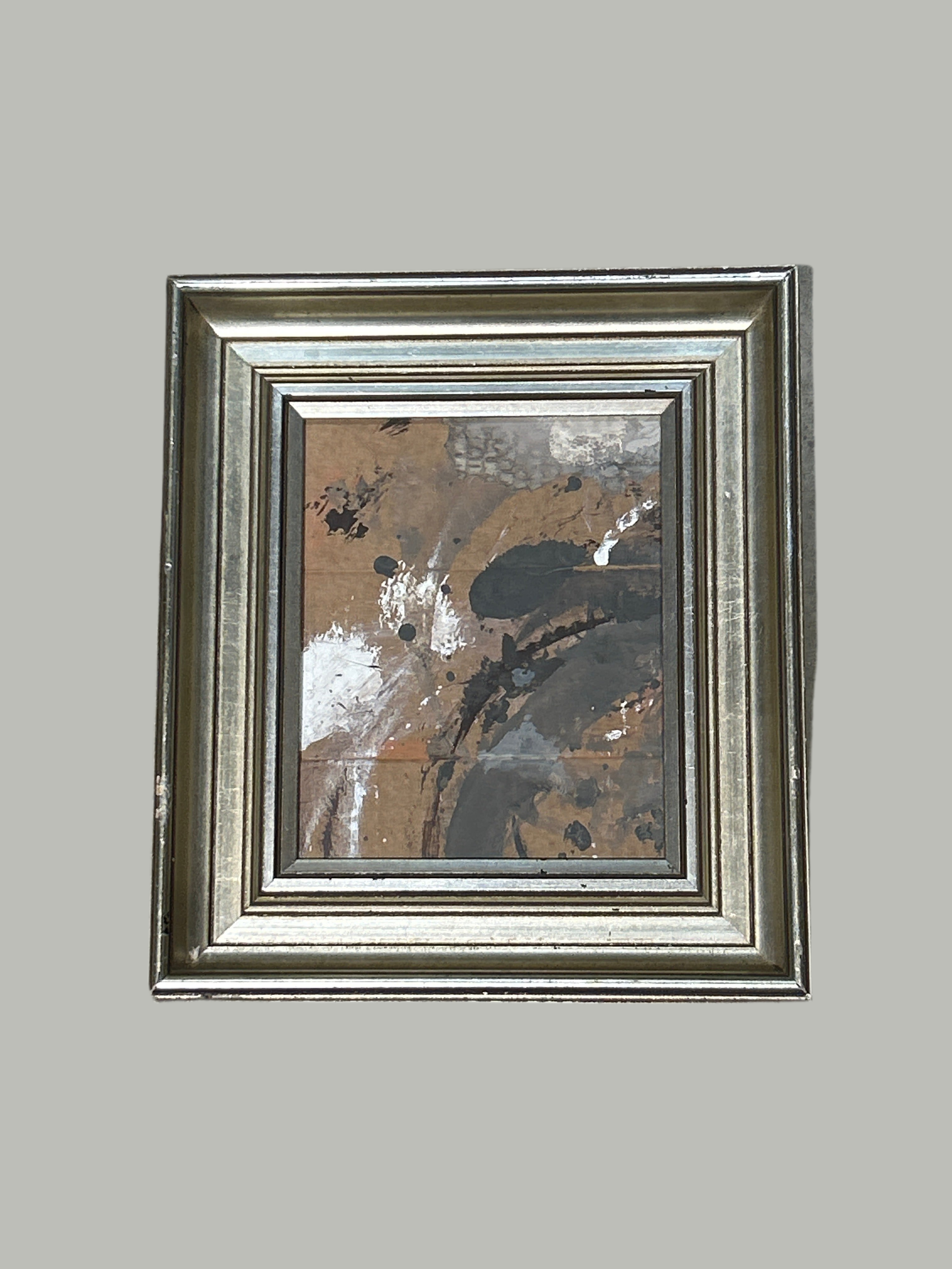 Vintage abstract splatter painting