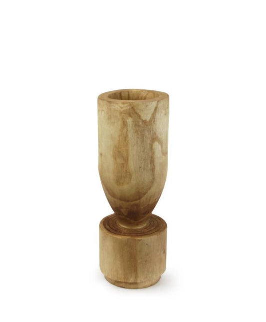 Sculptural Wood Vase