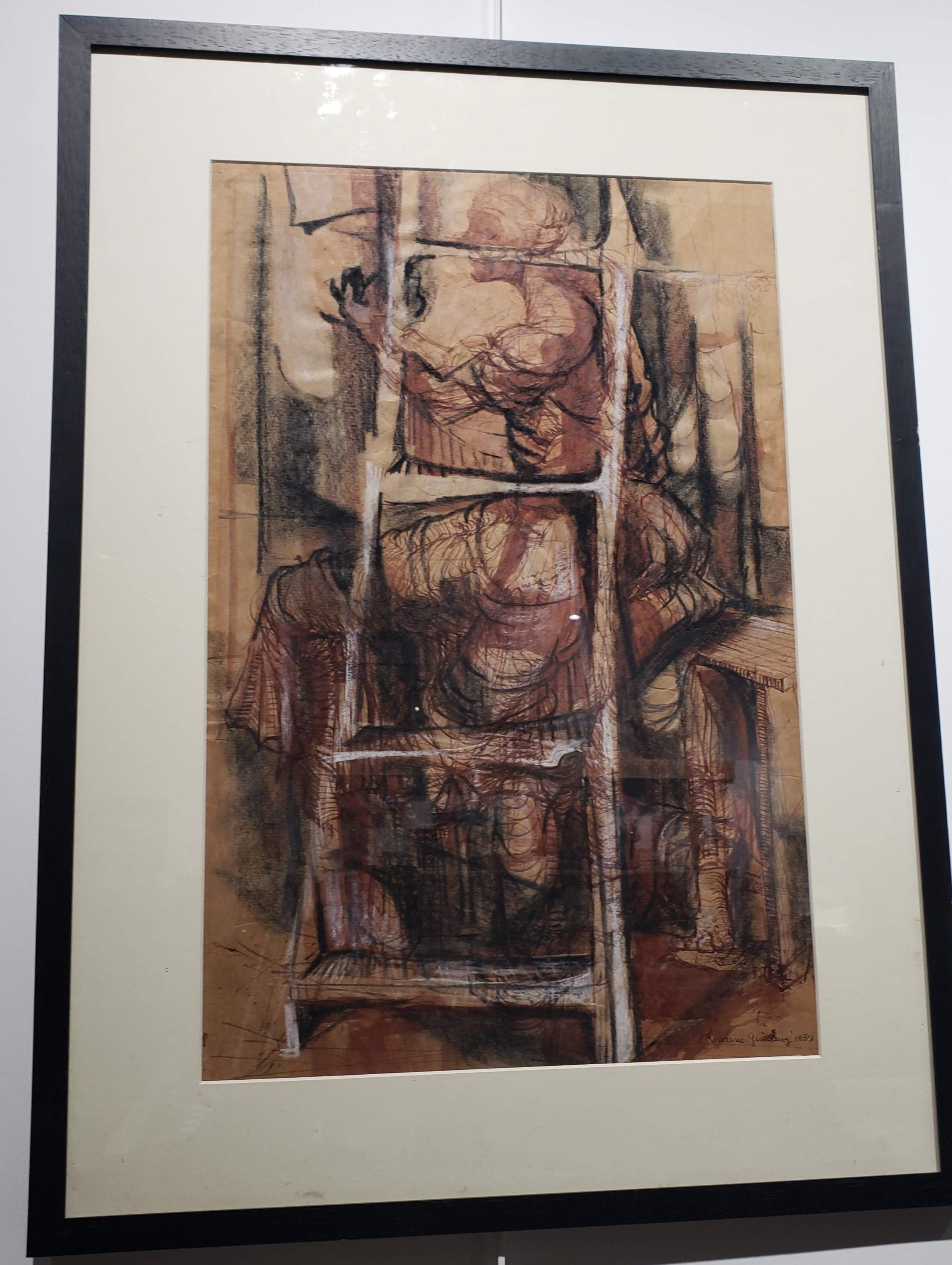Woman and ladder 1954