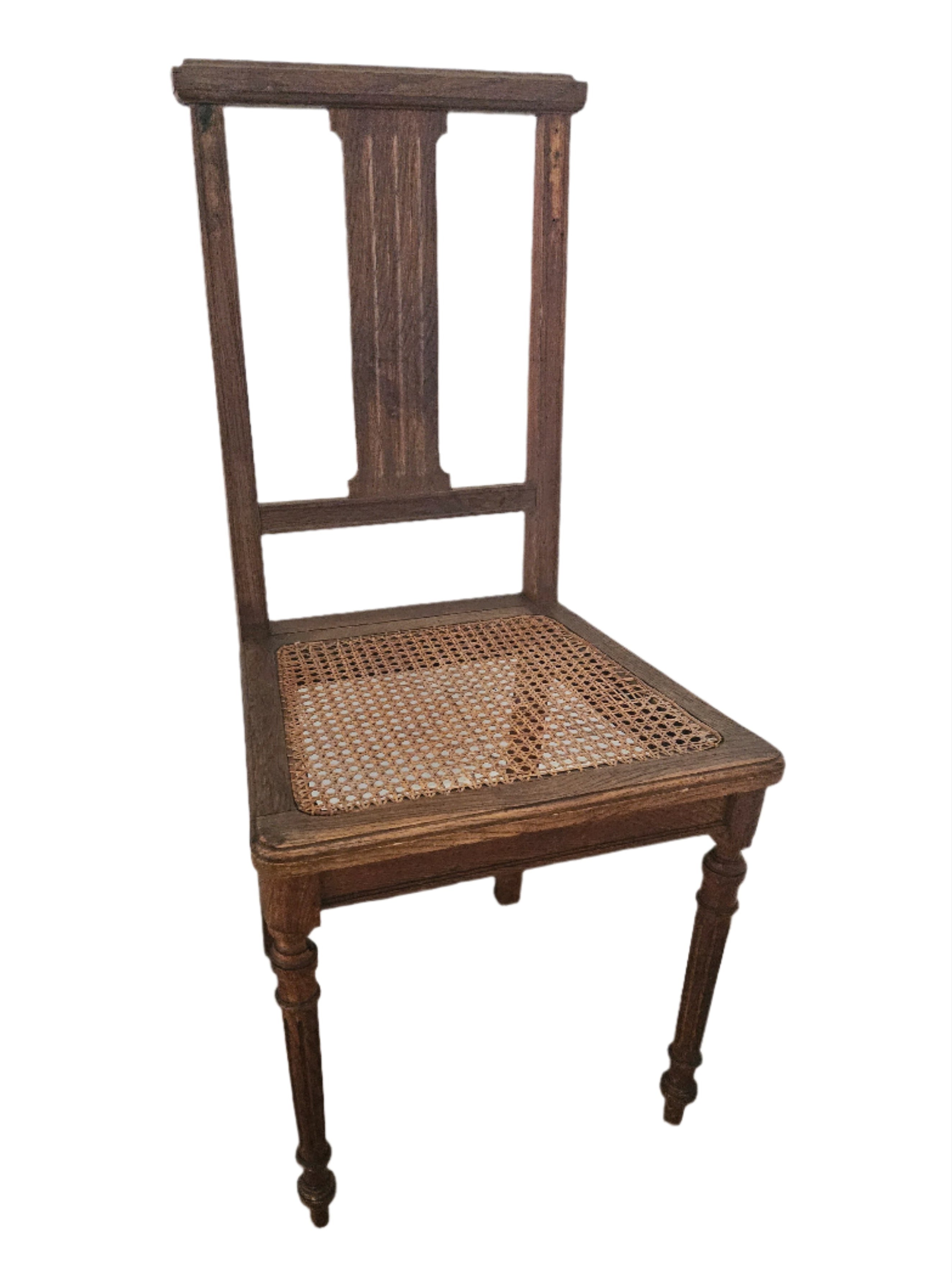 Wood cane chair
