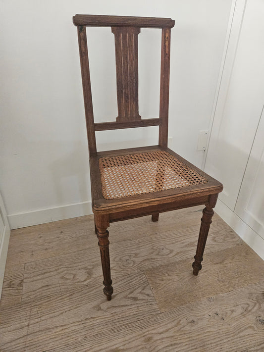 Wood cane chair (Set of 4)