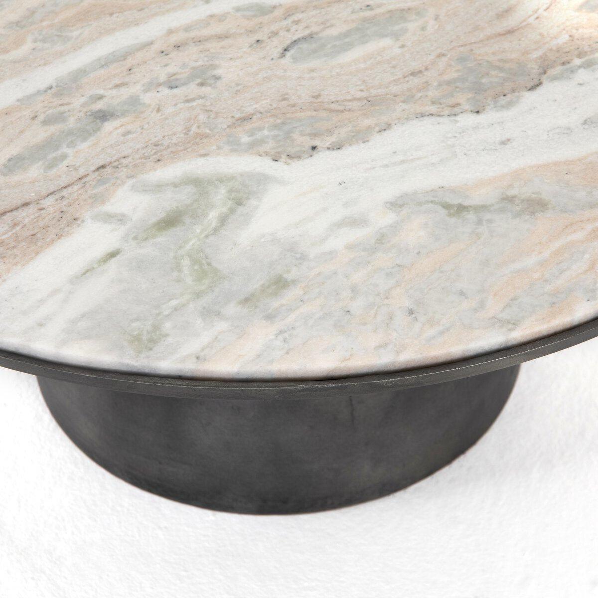 Corbett Coffee Table Creamy Taupe Marble