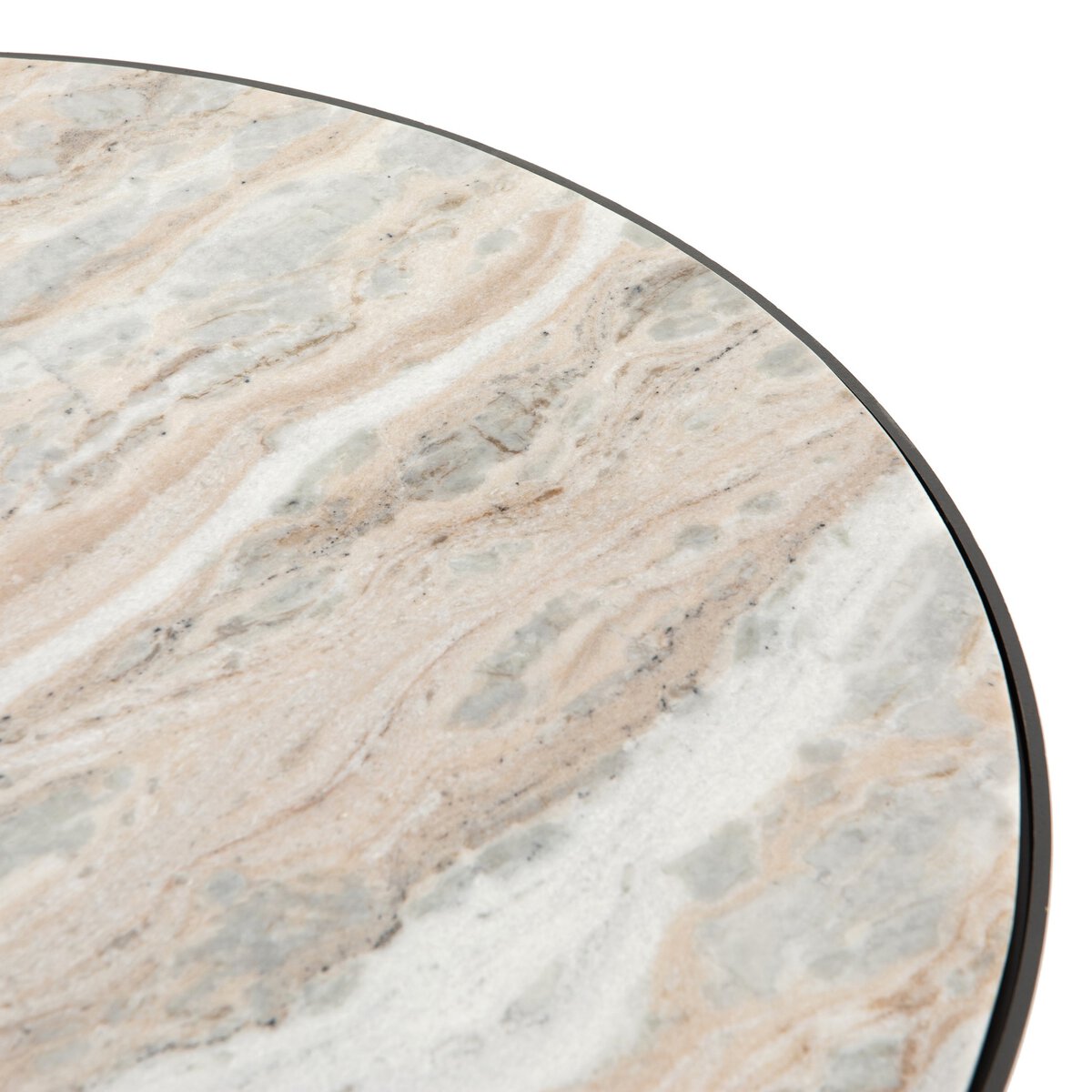 Corbett Coffee Table Creamy Taupe Marble