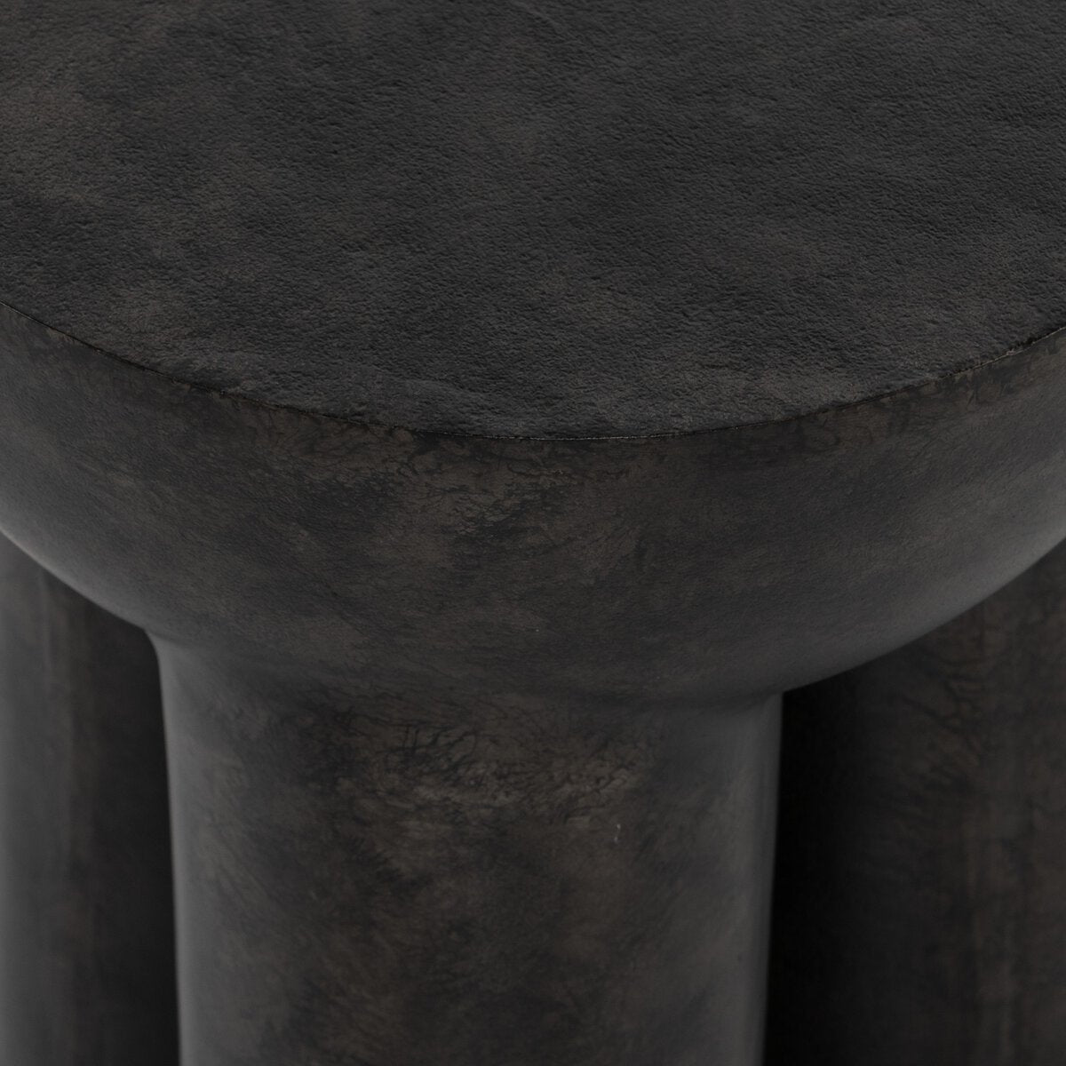 Sante End Table Raw Black