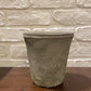 Tall grey terracotta pot