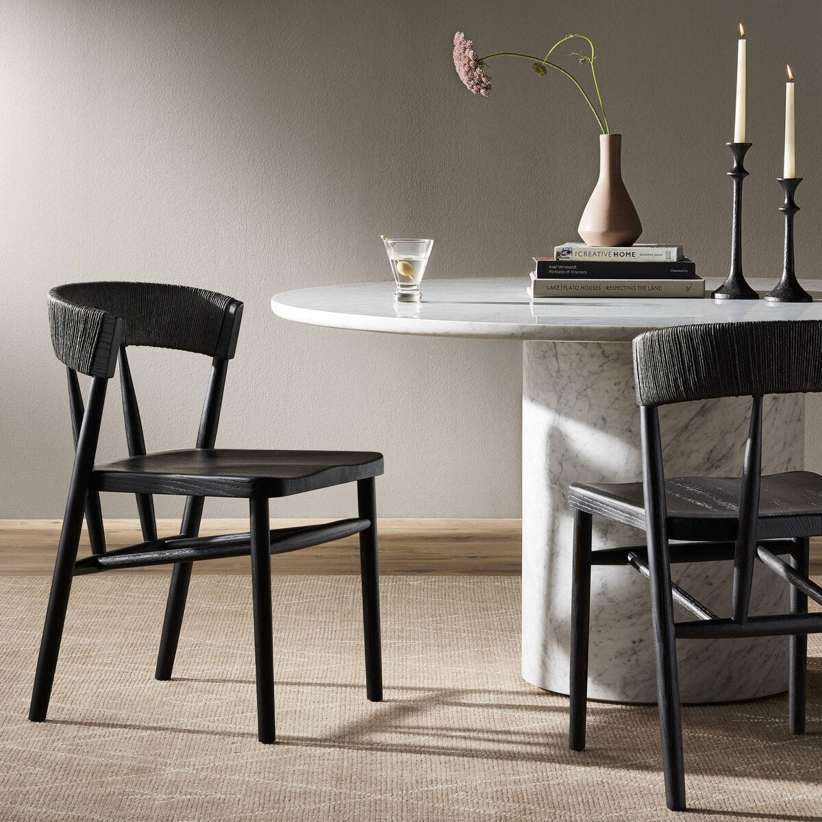 Buxton Dining Chair Black Rush