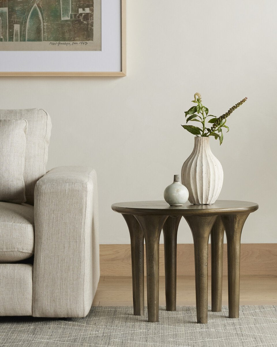 Kelden End Table Aged Bronze