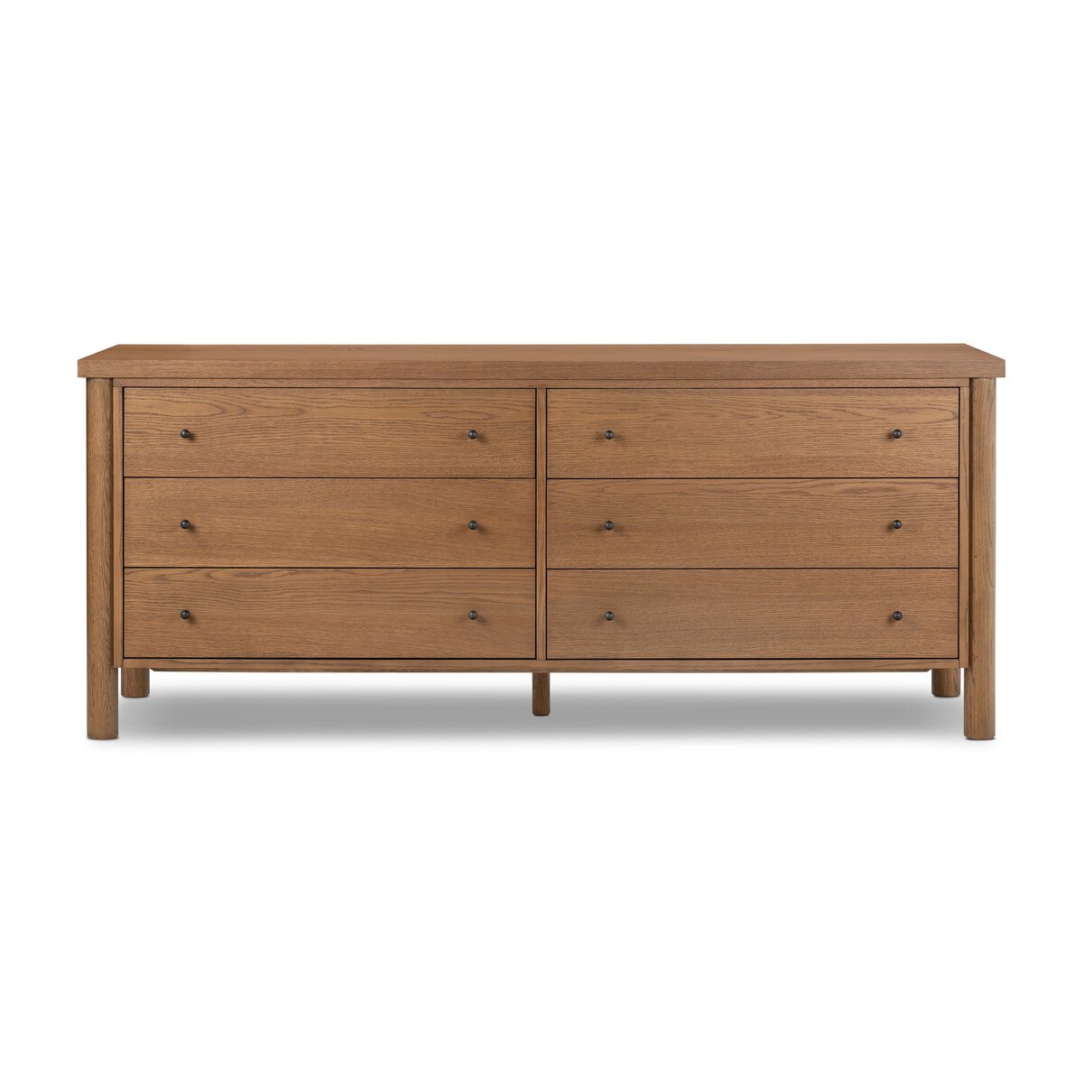 Roark 6 Drawer Dresser Amber Oak