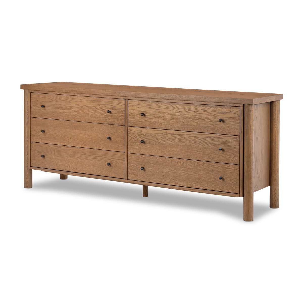 Roark 6 Drawer Dresser Amber Oak