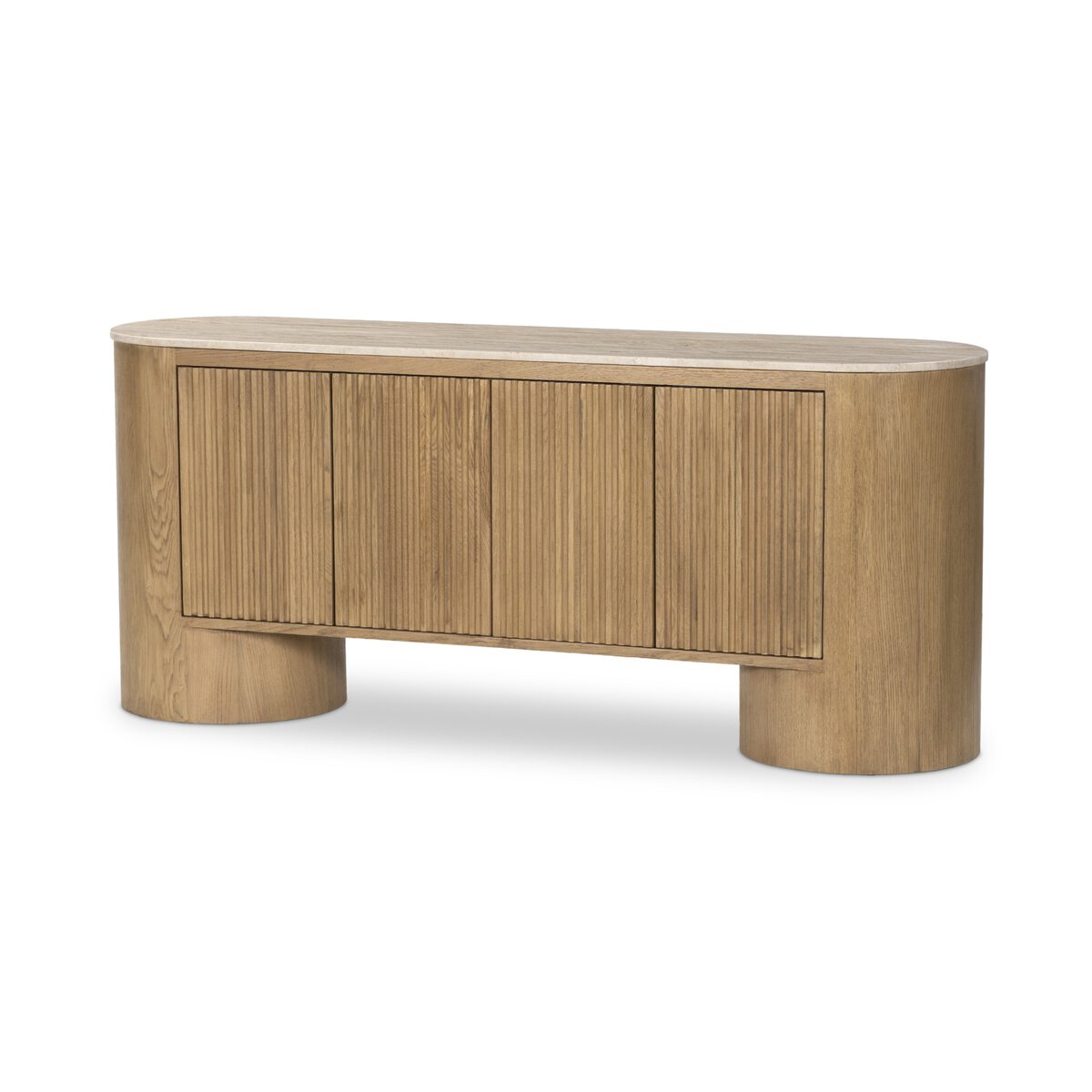 Giovani Media Console Natural Light Oak