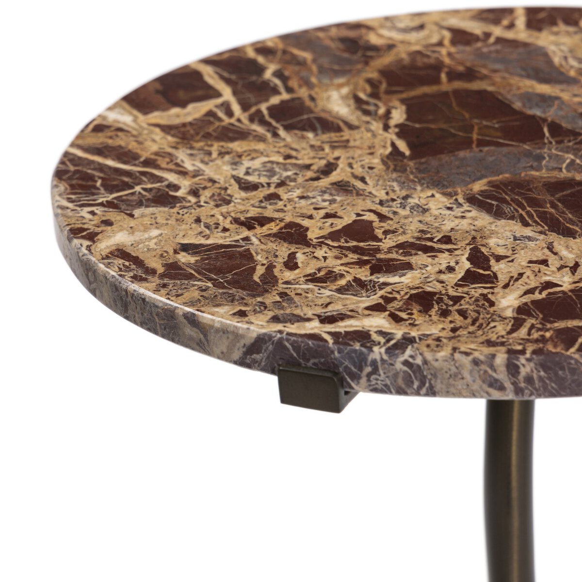 Sophie End Table Garnet Marble