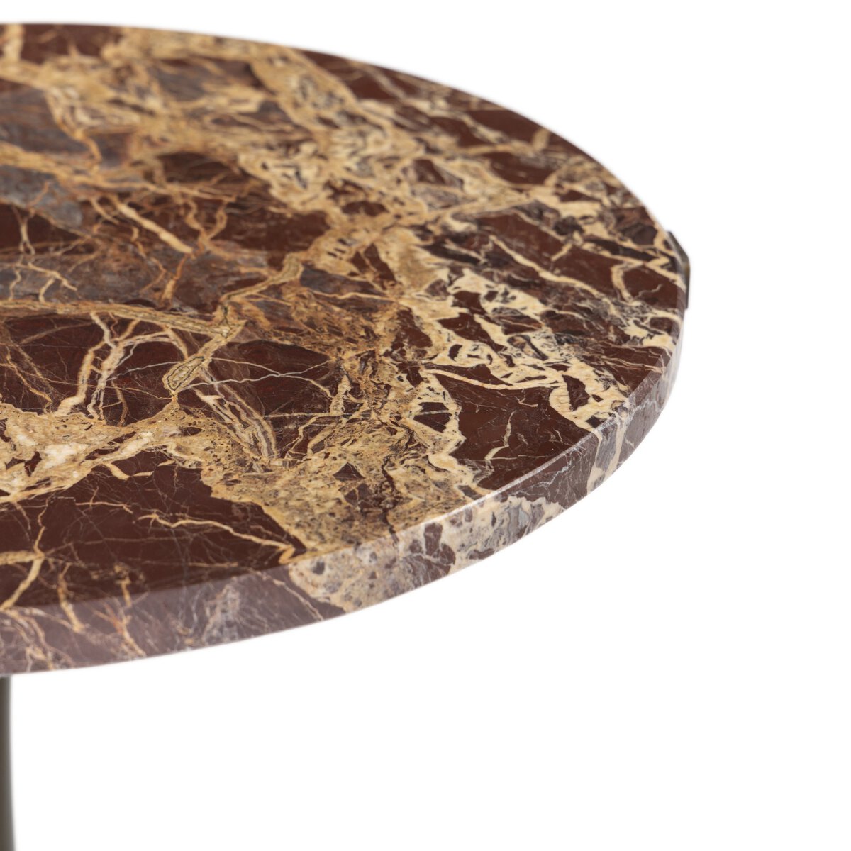 Sophie End Table Garnet Marble