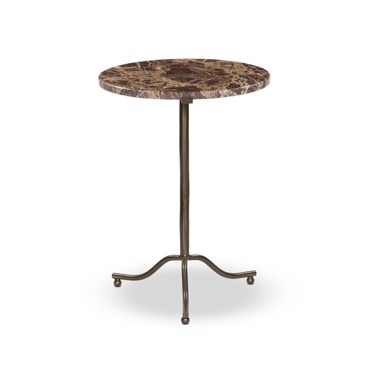 Sophie End Table Garnet Marble