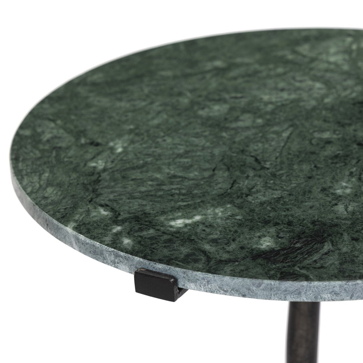 Sophie End Table Hunter Green Marble