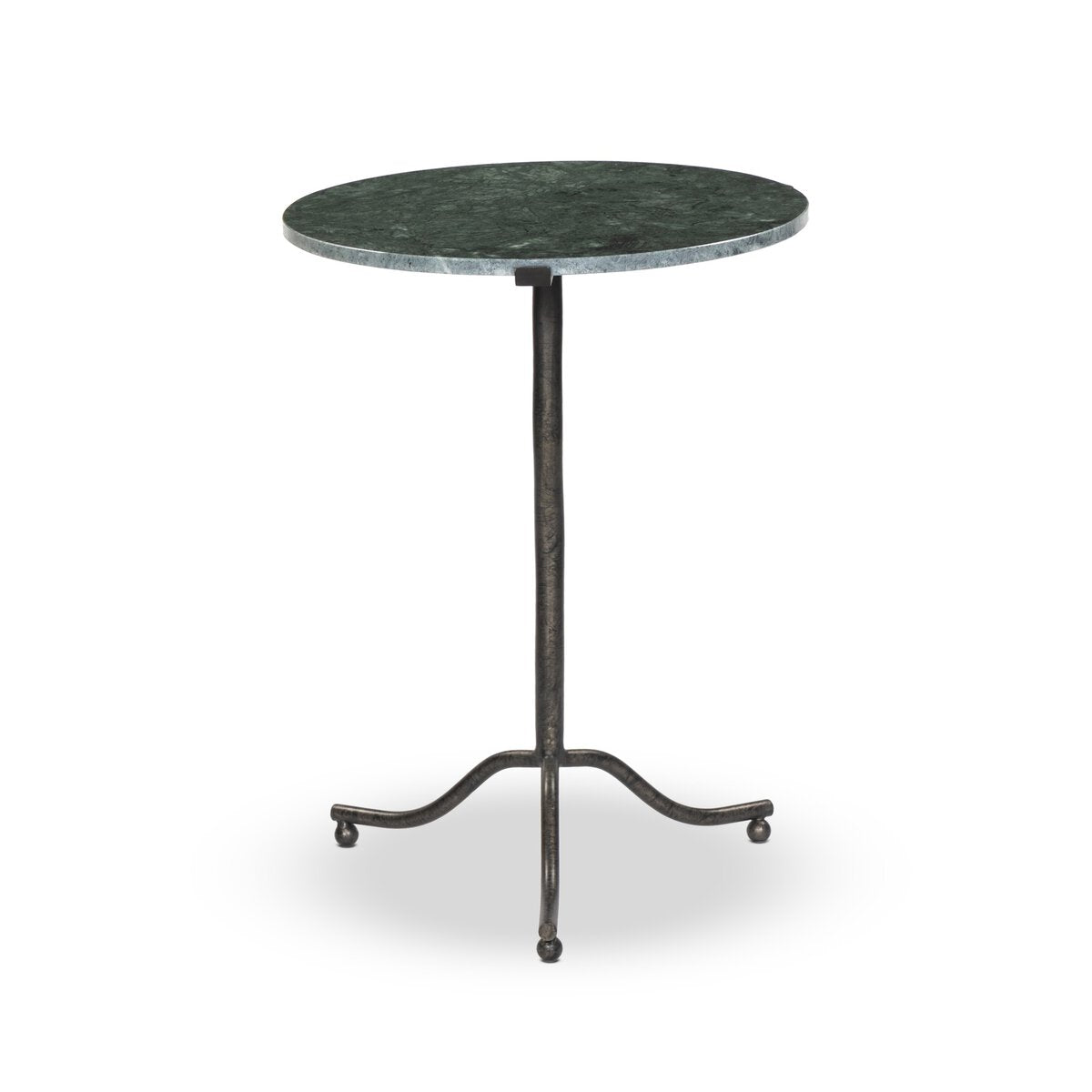 Sophie End Table Hunter Green Marble