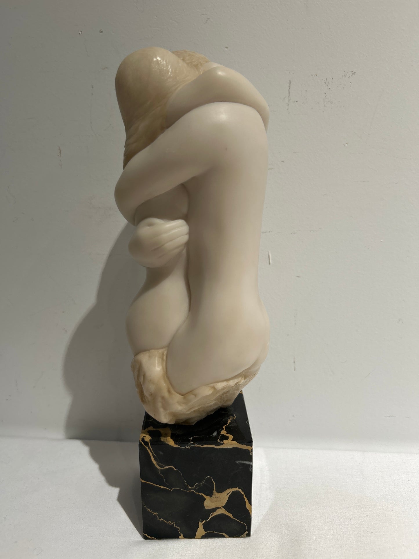 Vintage statue on marble