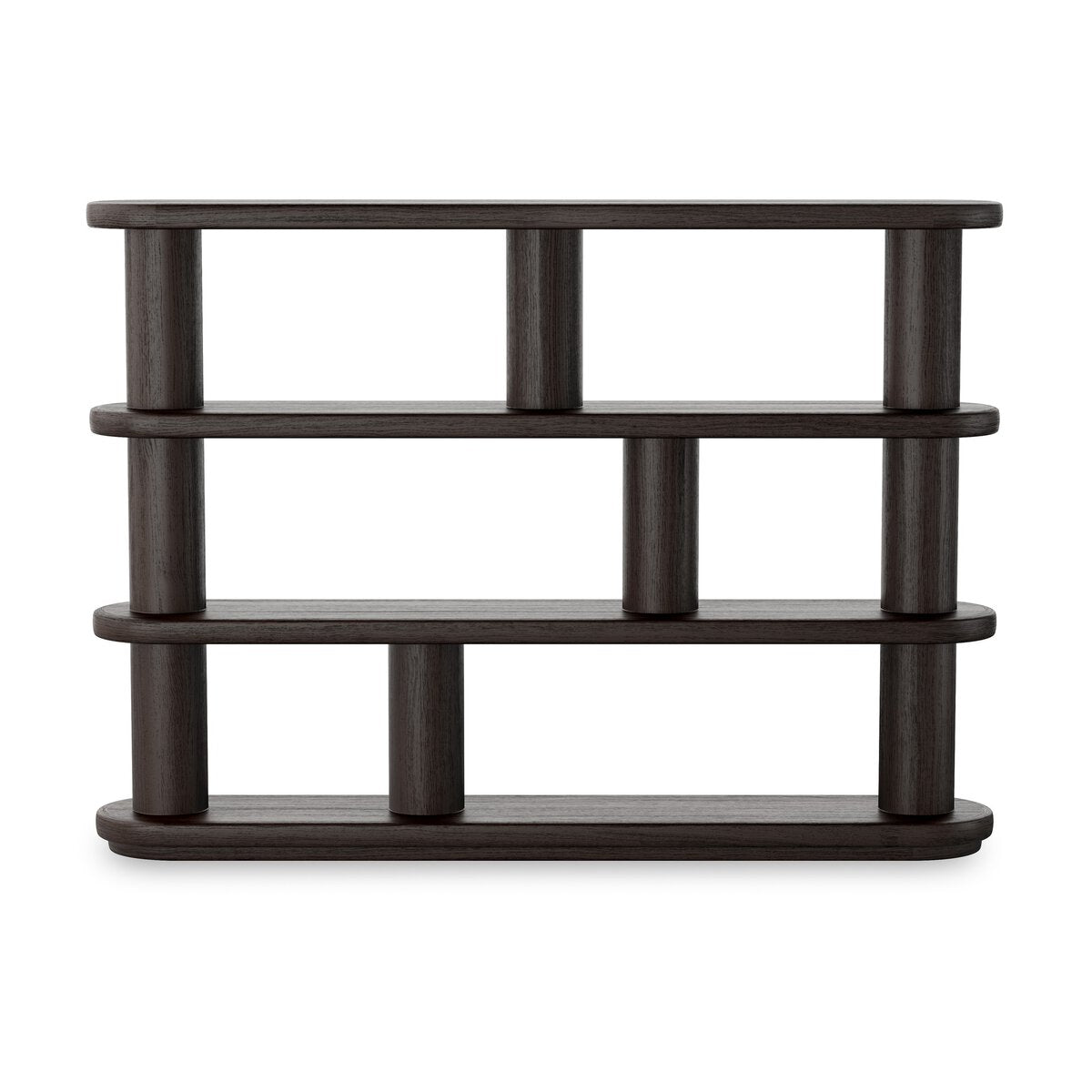 Luciana Bookcase Ebony Oak Veneer